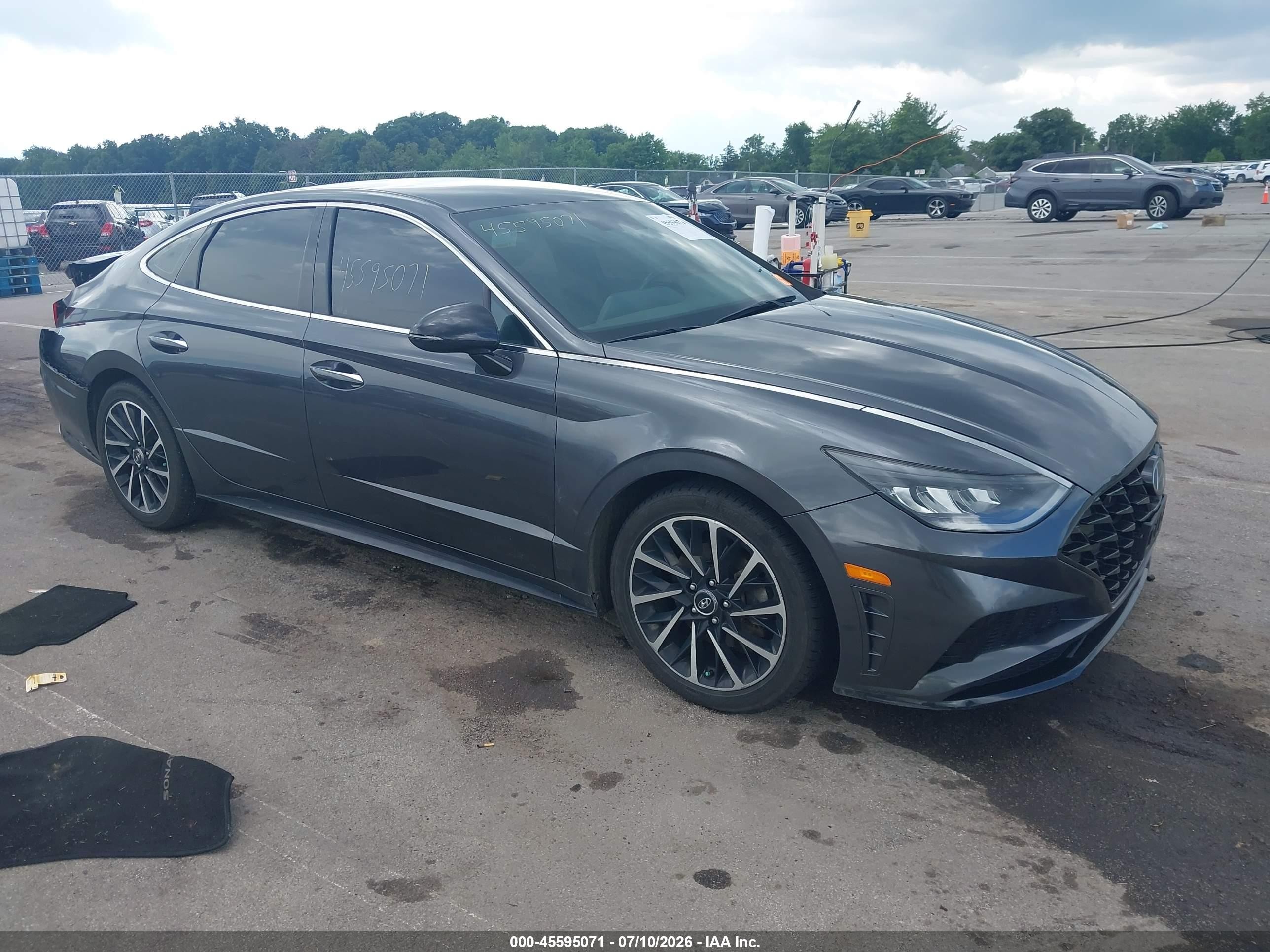 2020 Hyundai Sonata SEL Plus, VIN 5NPEJ4J21LH040749 — Зад