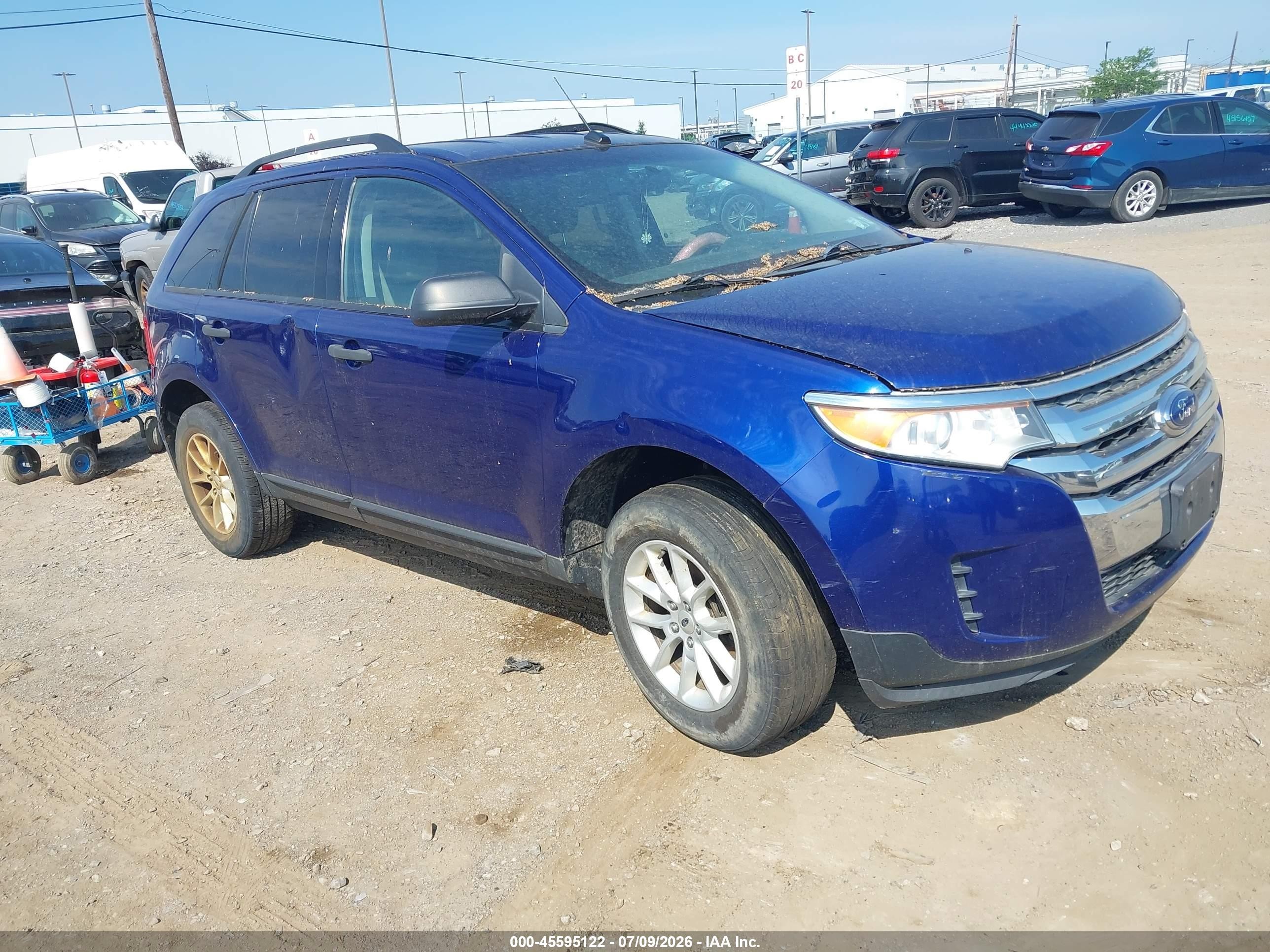 2013 Ford Edge SE, VIN 2FMDK3GC5DBC45017 — Normal wear