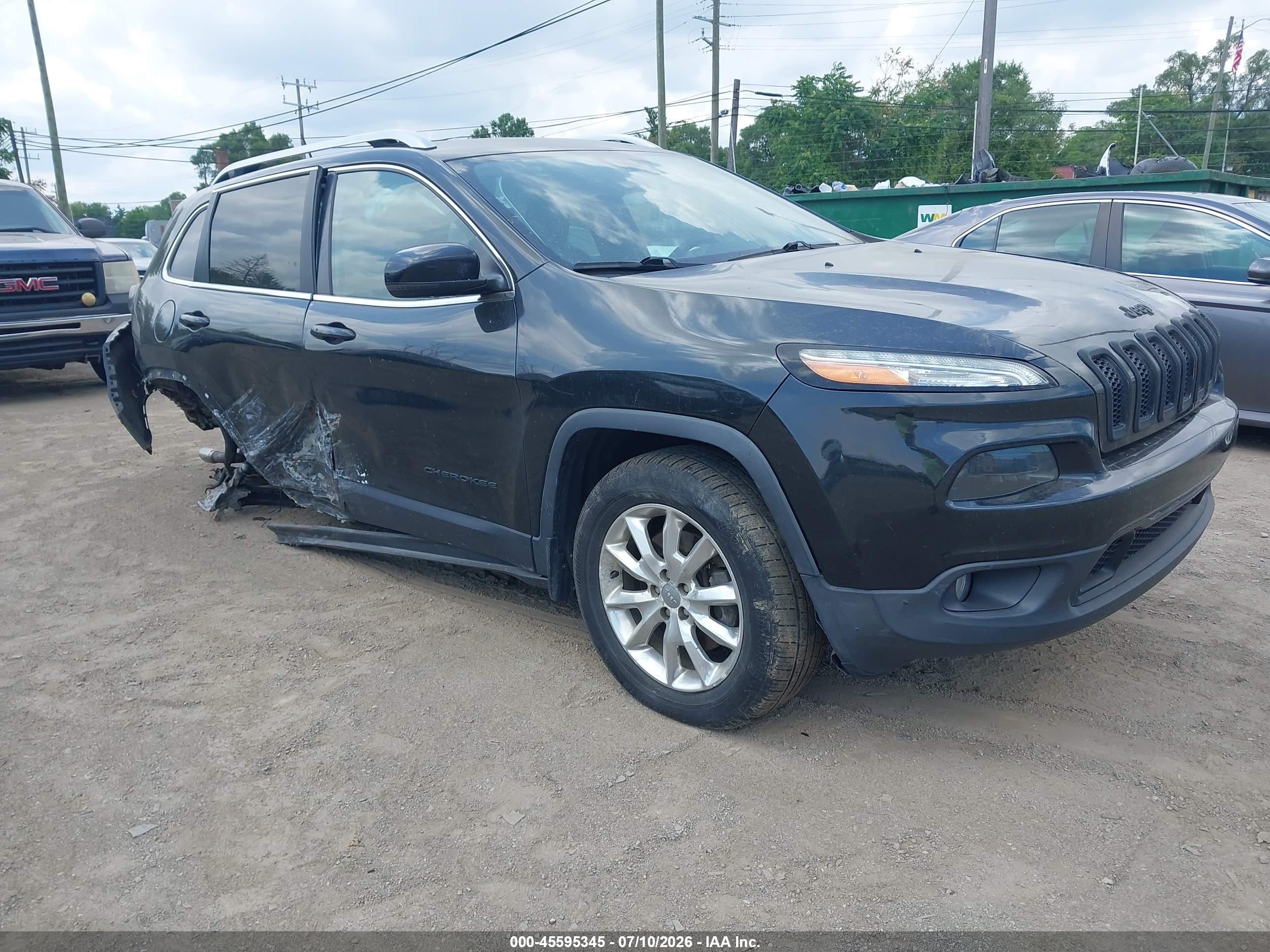 2014 Jeep Cherokee Limited, VIN 1C4PJMDS1EW191124 — Side
