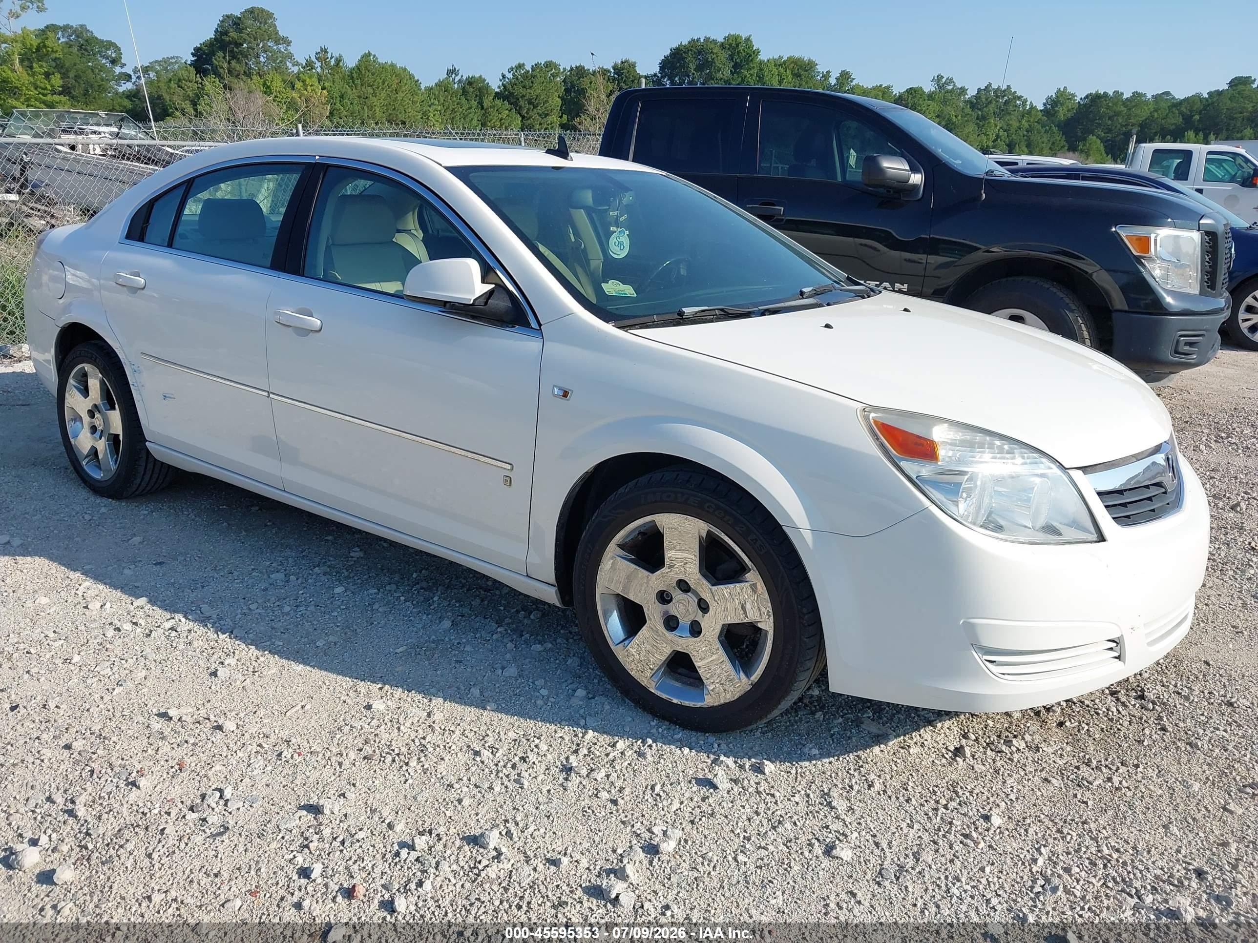 2007 Saturn Aura XE, VIN 1G8ZS57N27F226946 — Rear end
