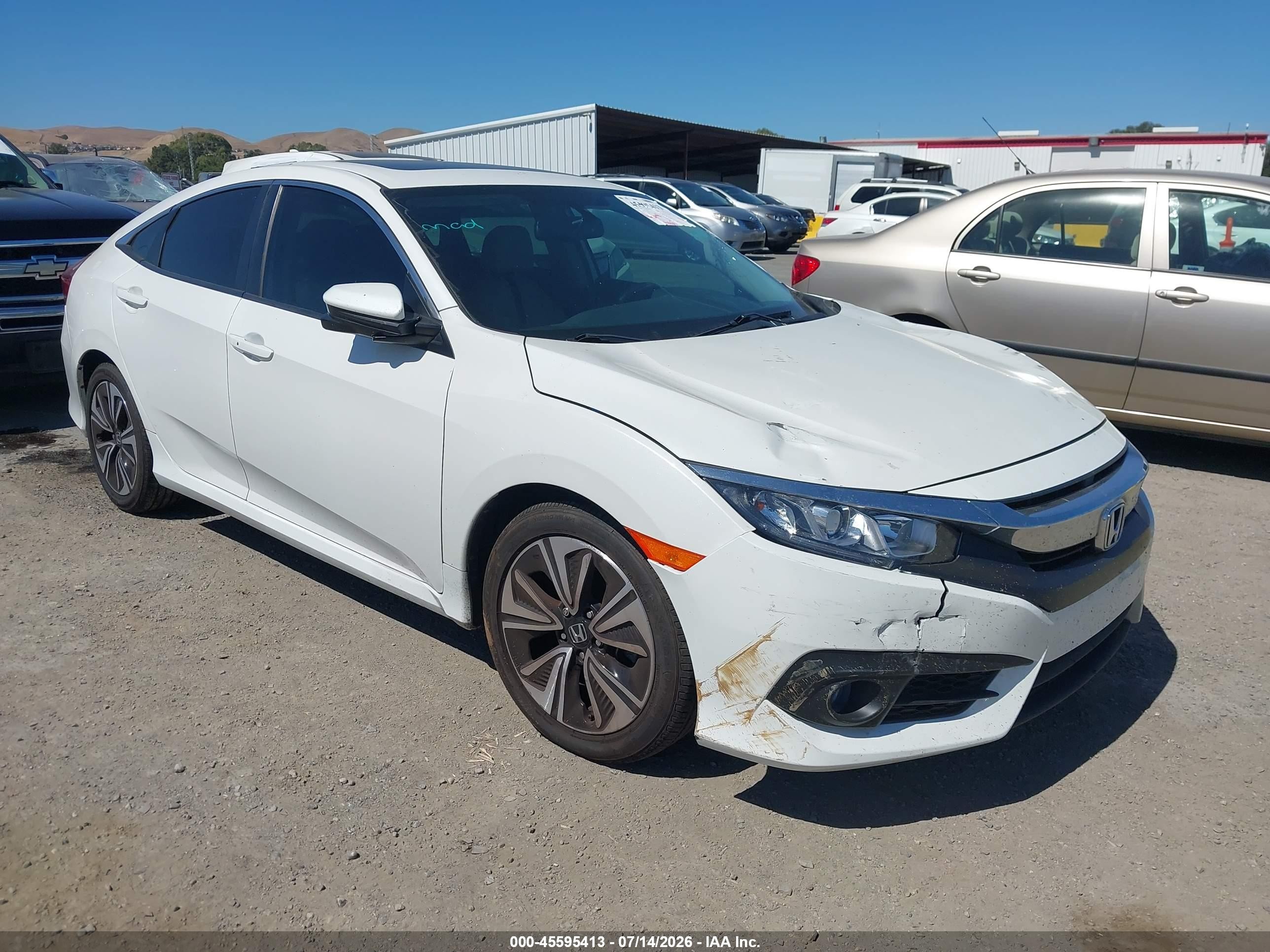 2016 Honda Civic EX-L, VIN 19XFC1F75GE224149 — Front end