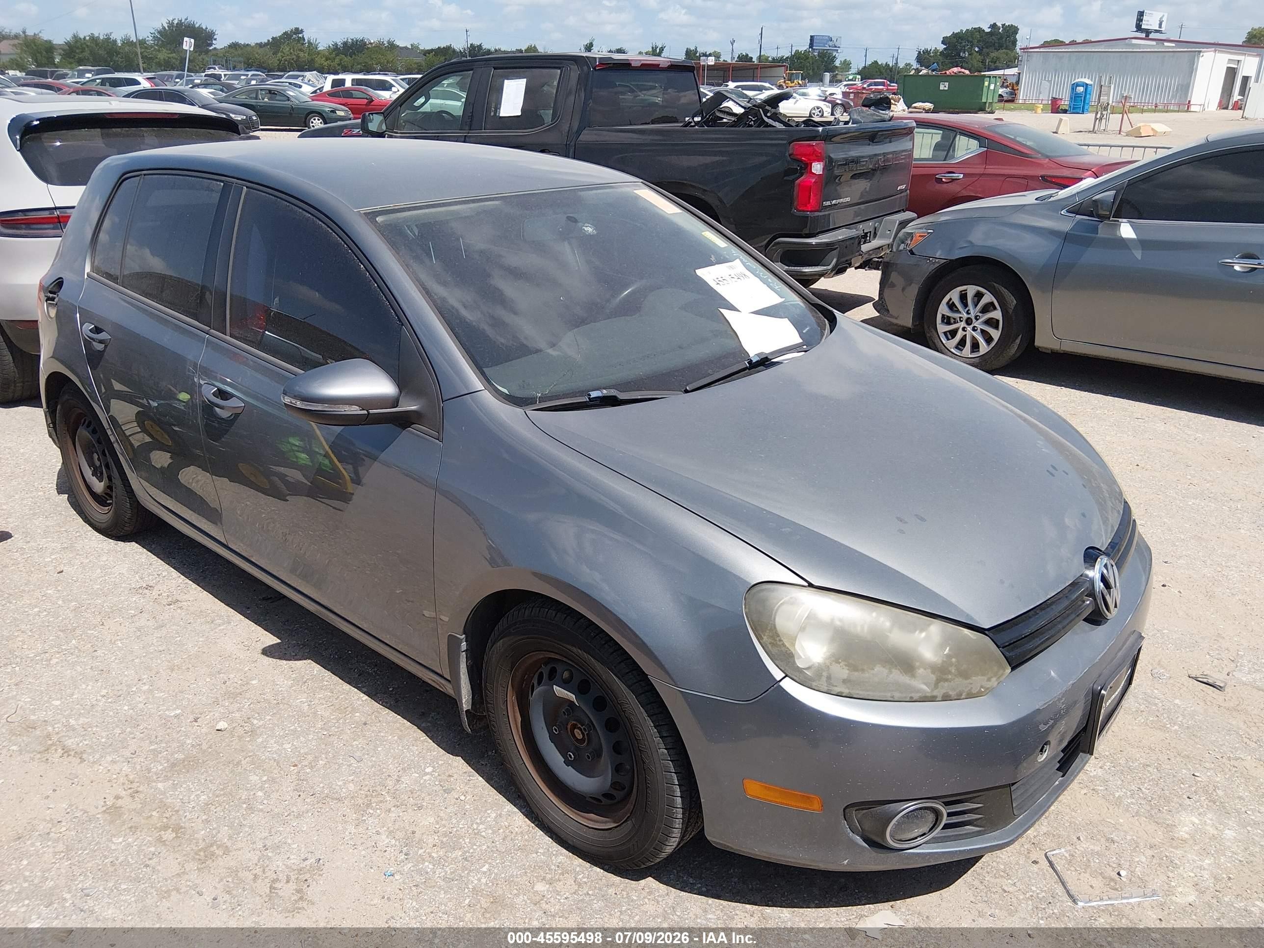 2012 Volkswagen Golf TDI, VIN WVWDM7AJ2CW279099 — Rear end