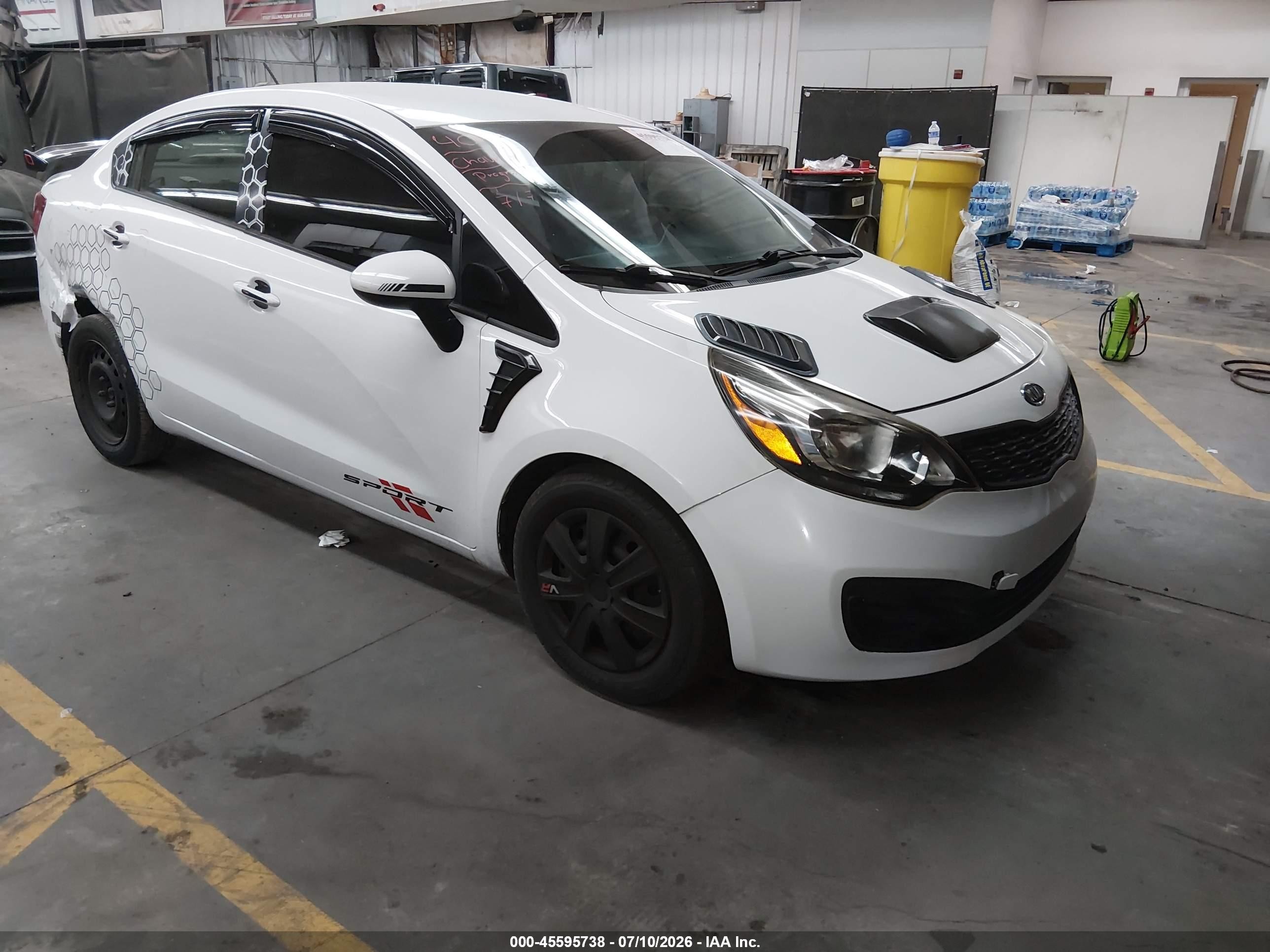2013 Kia Rio LX, VIN KNADM4A31D6170468 — Side