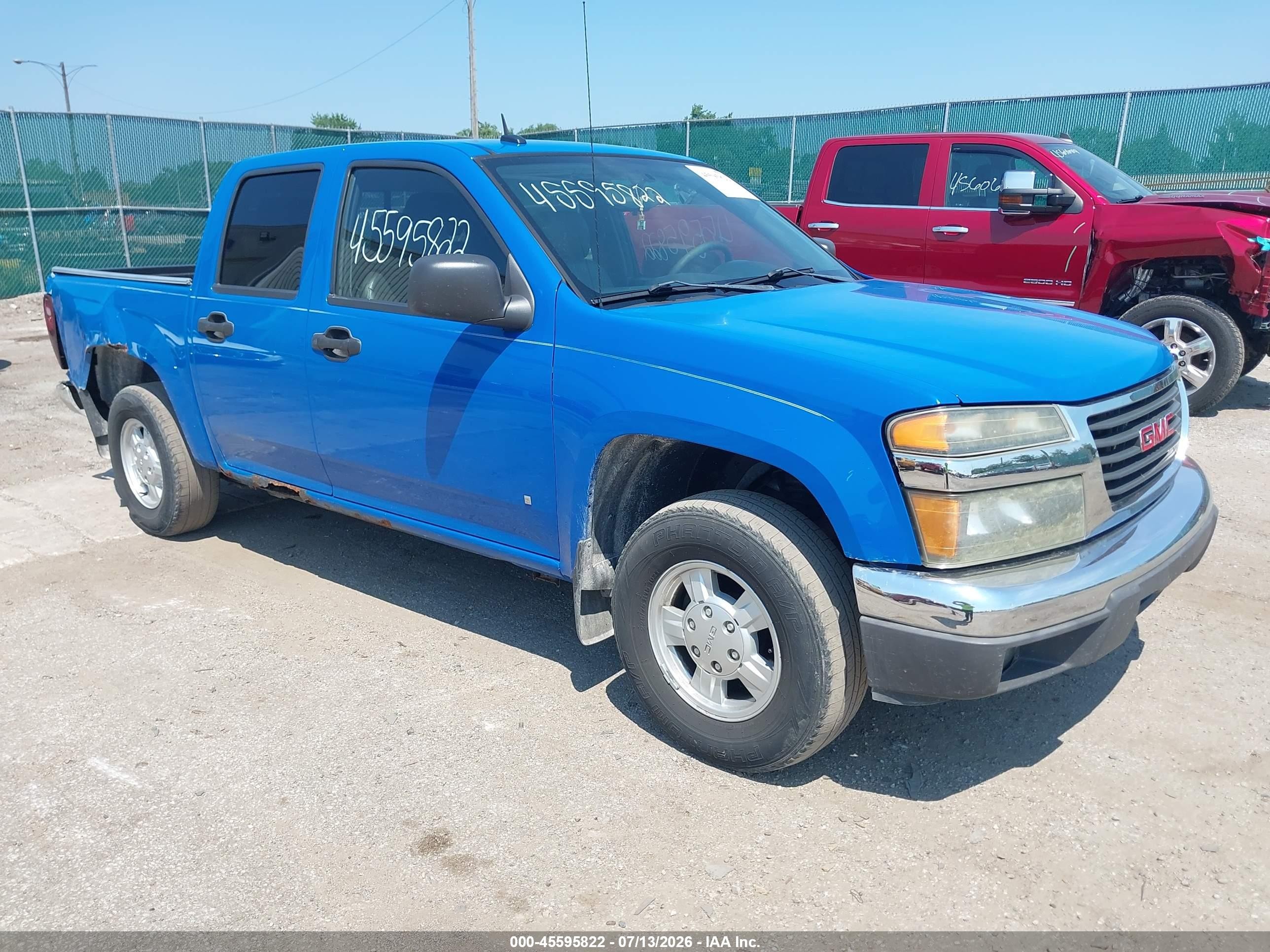 2007 GMC Canyon SLE1, VIN 1GTCS139578100033 — Зад