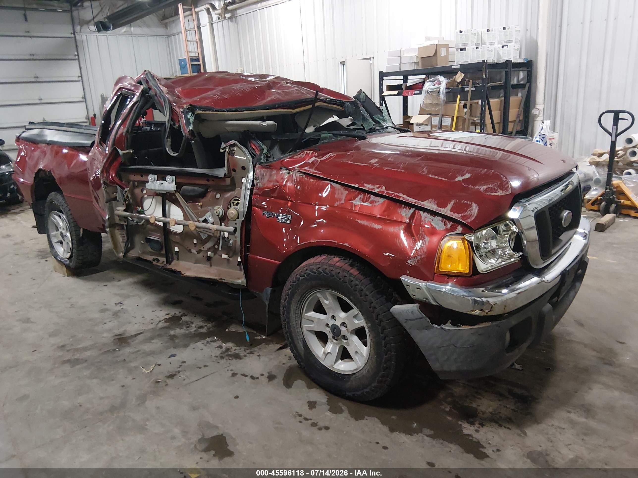2005 Ford Ranger XLT, VIN 1FTZR45E75PA30331 — Опрокидывание