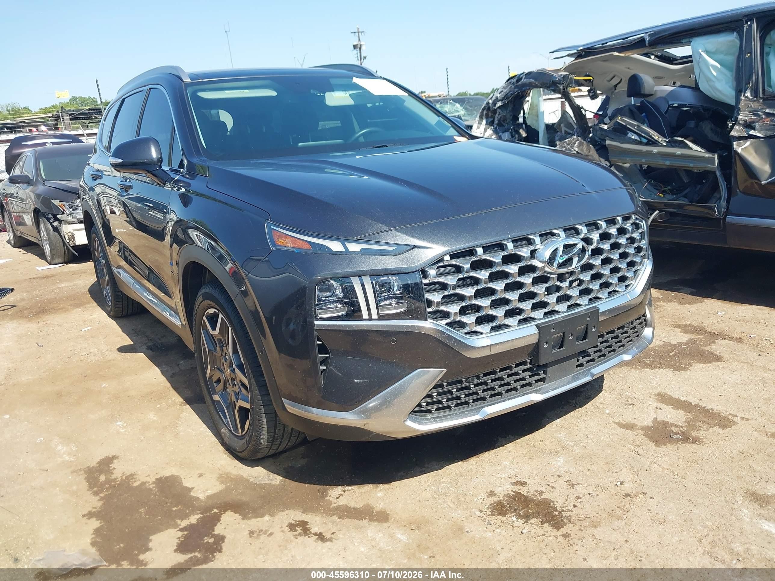 2021 Hyundai Santa Fe Limited, VIN 5NMS44AL9MH320002 — Side