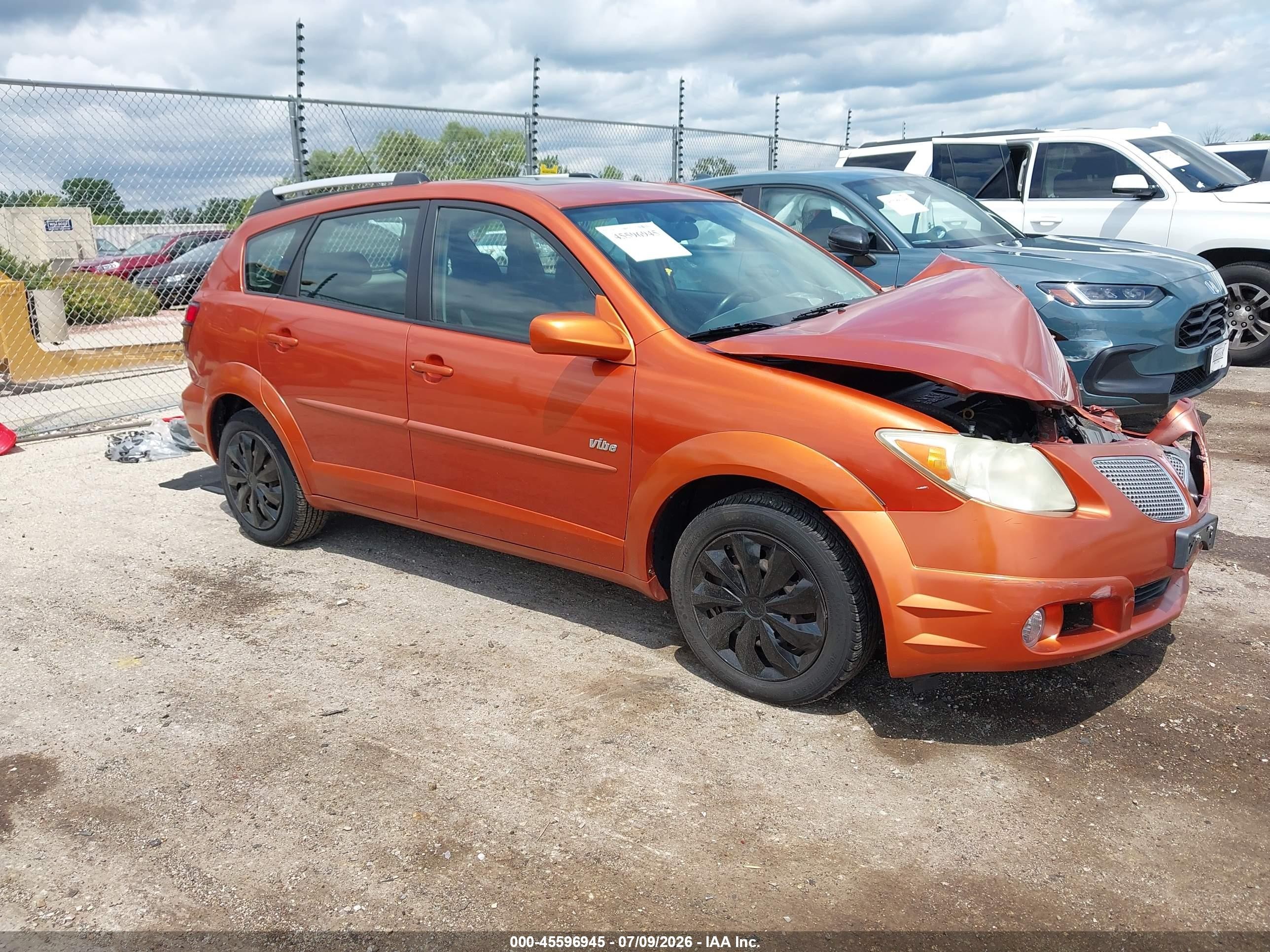 2005 Pontiac Vibe, VIN 5Y2SL63855Z472833 — Front end