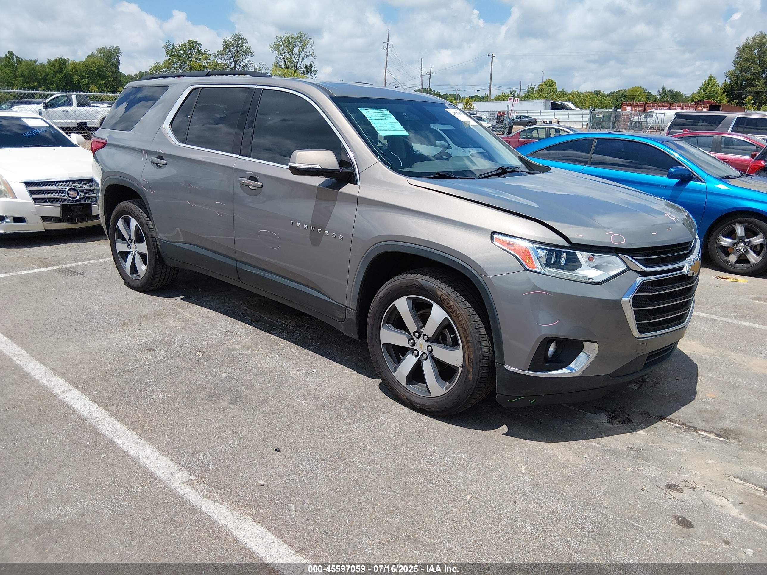 2019 Chevrolet Traverse LT, VIN 1GNEVHKW6KJ177888 — Not stated