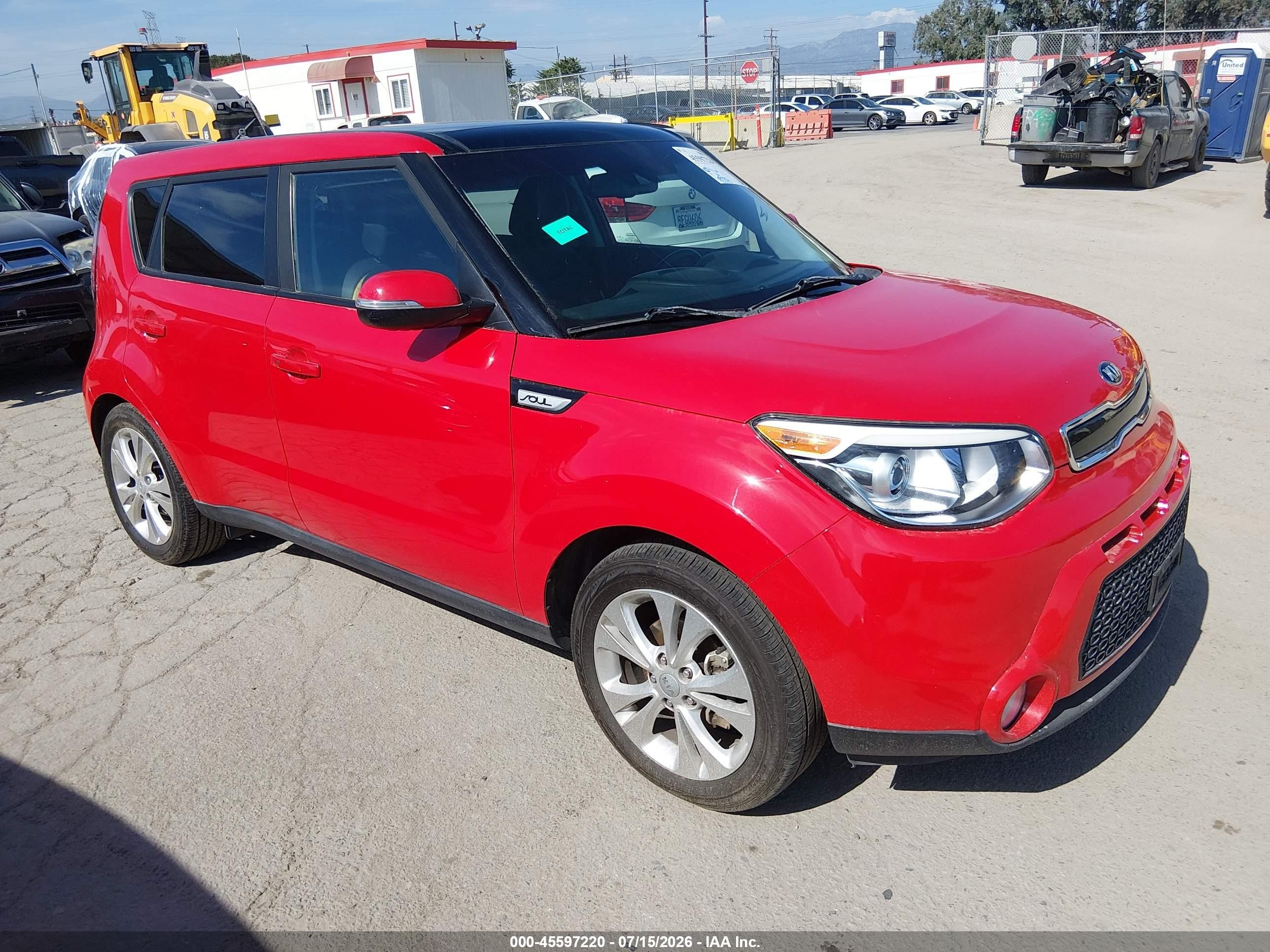 2016 Kia Soul +, VIN KNDJX3A54G7867396 — Rear end