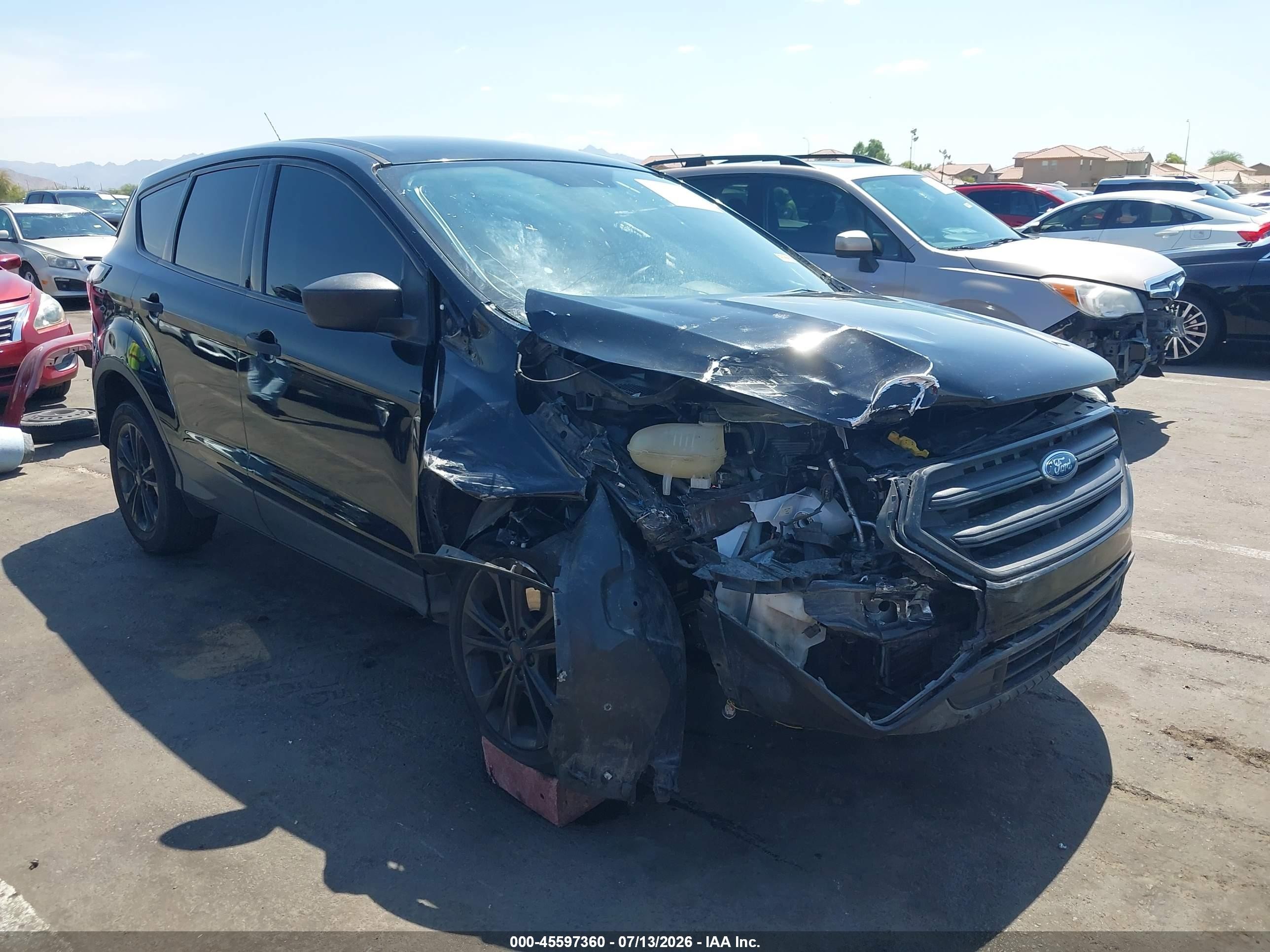 2018 Ford Escape S, VIN 1FMCU0F77JUD05457 — Rear end