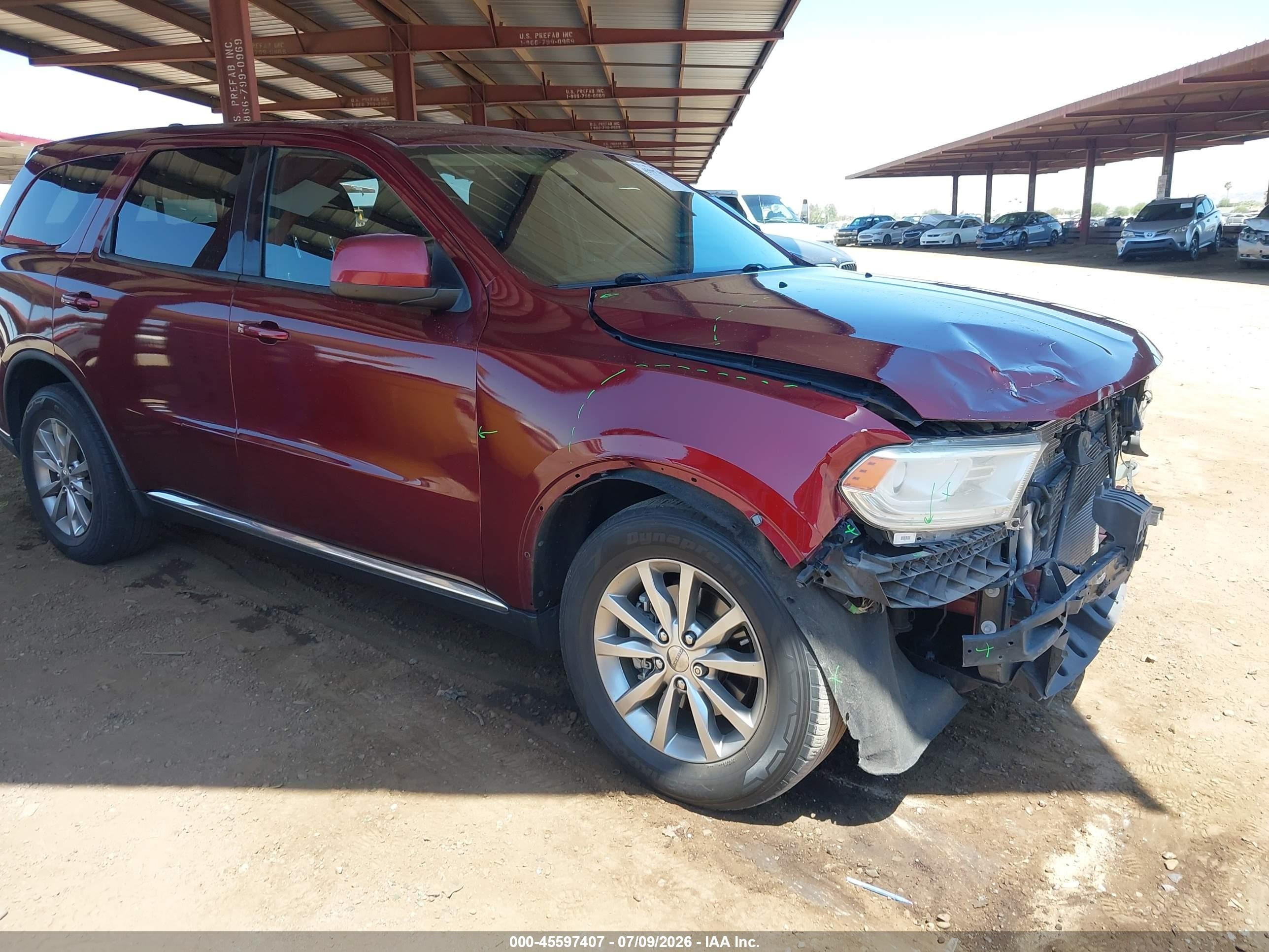 2017 Dodge Durango SXT, VIN 1C4RDHAG6HC798634 — Front end