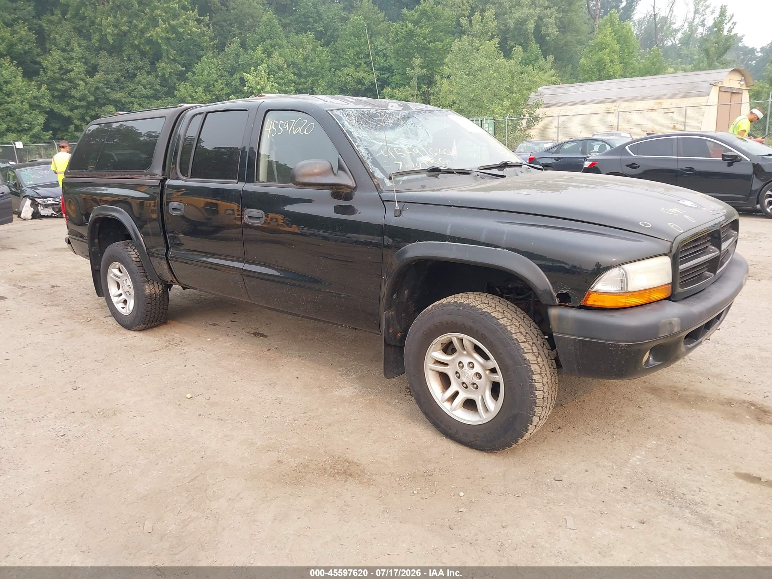 2003 Dodge Dakota Sport, VIN 1D7HG38N53S217266 — Roof