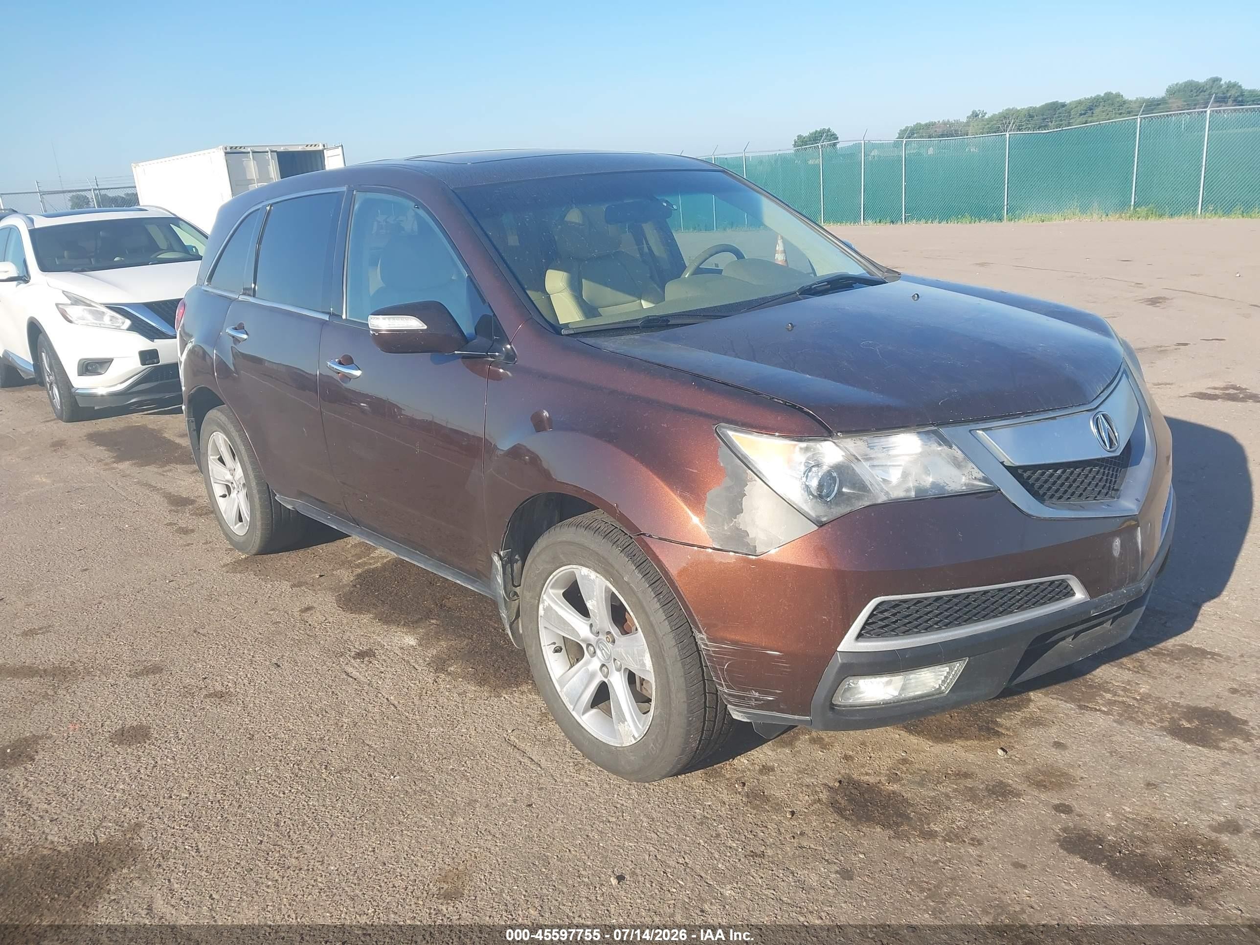 2011 Acura MDX Technology, VIN 2HNYD2H66BH513323 — Normal wear