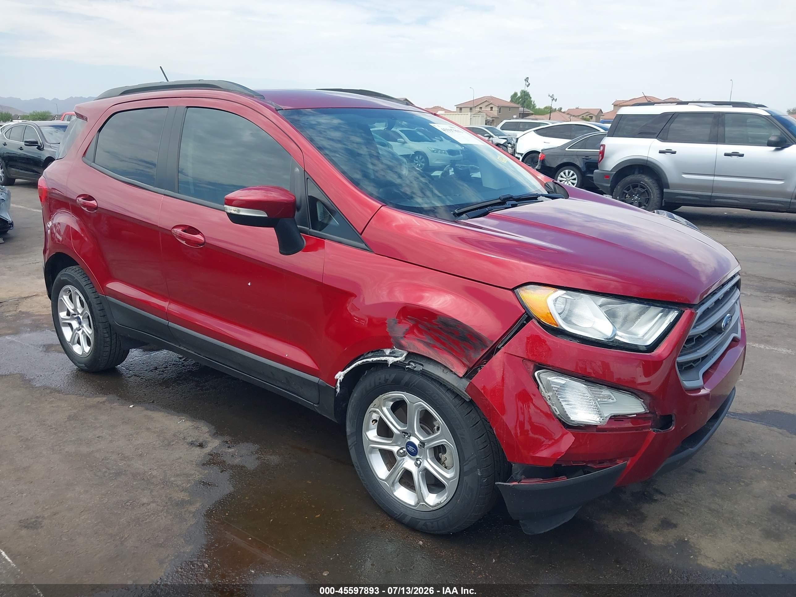 2018 Ford EcoSport SE, VIN MAJ3P1TE7JC237130 — Front end