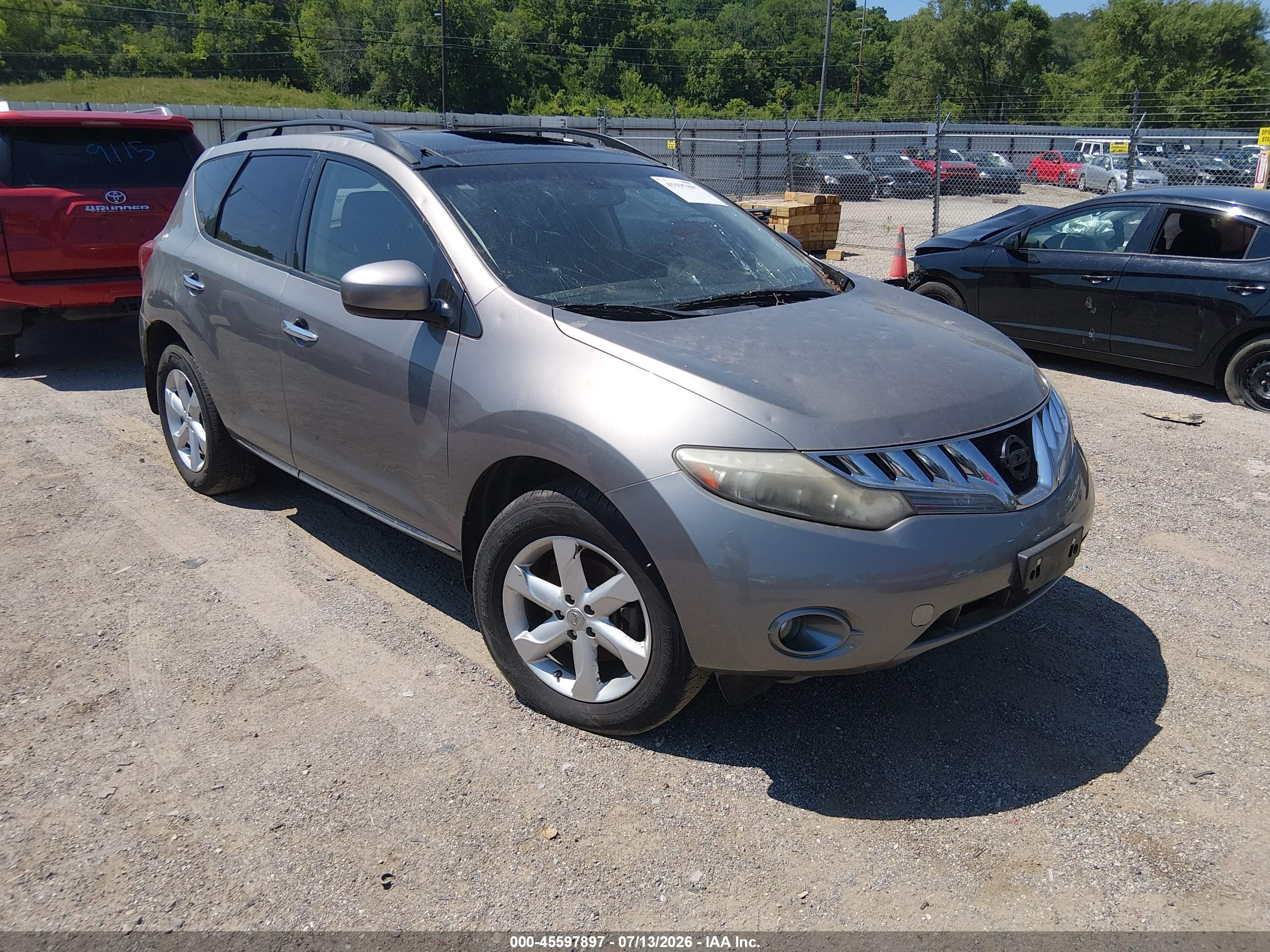 2010 Nissan Murano SL, VIN JN8AZ1MW6AW120712 — Roof