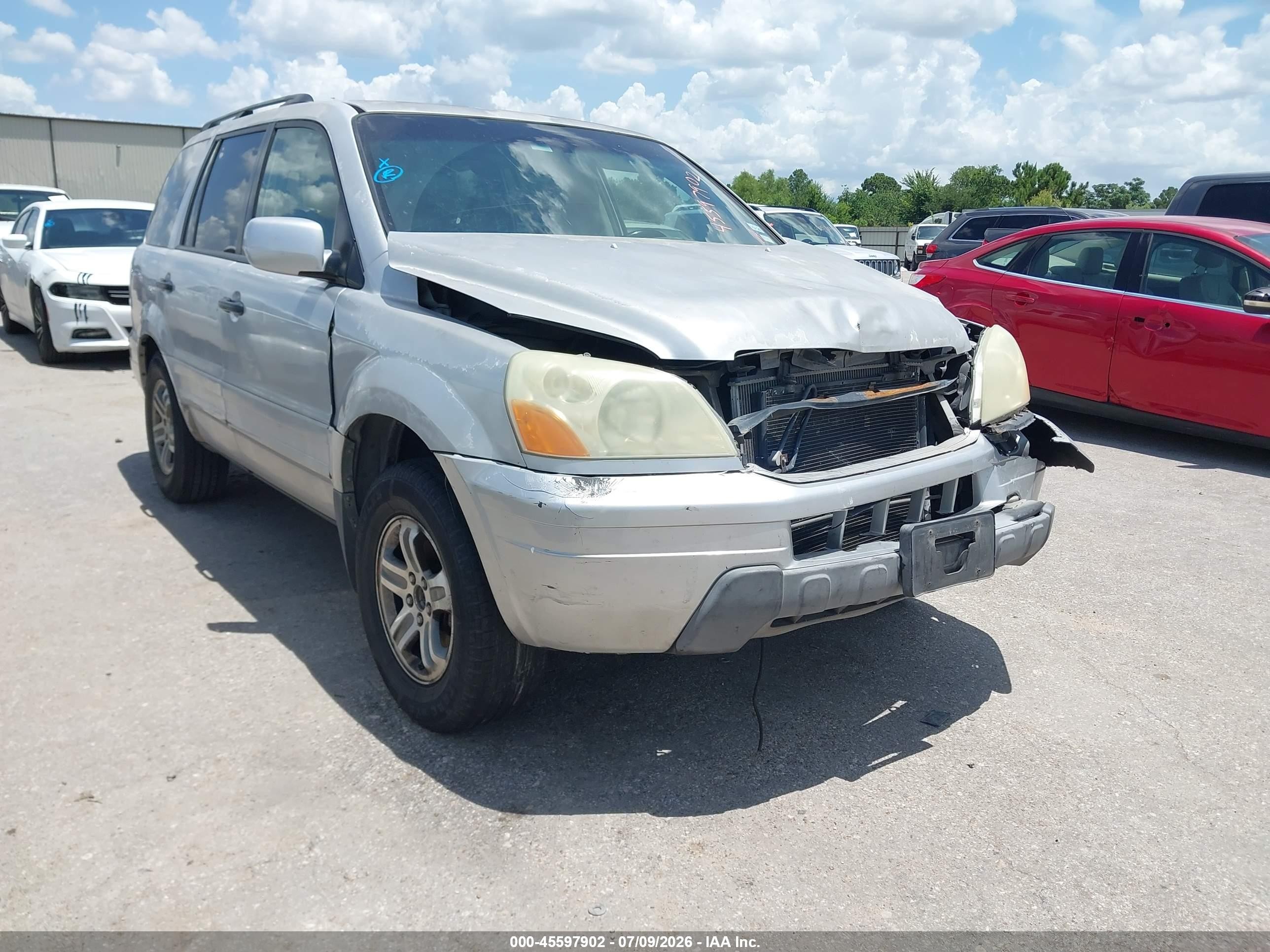 2004 Honda Pilot EX, VIN 2HKYF185X4H501672 — Обычный износ