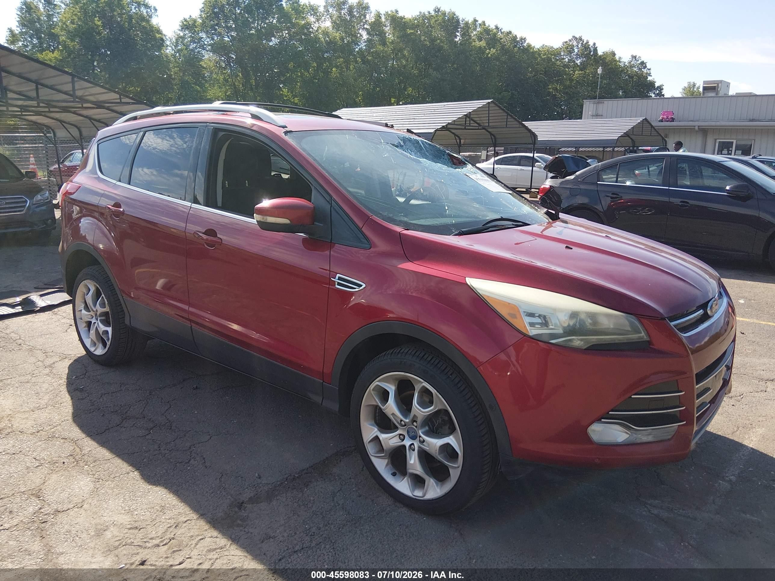 2013 Ford Escape Titanium, VIN 1FMCU9J97DUA83133 — Roof