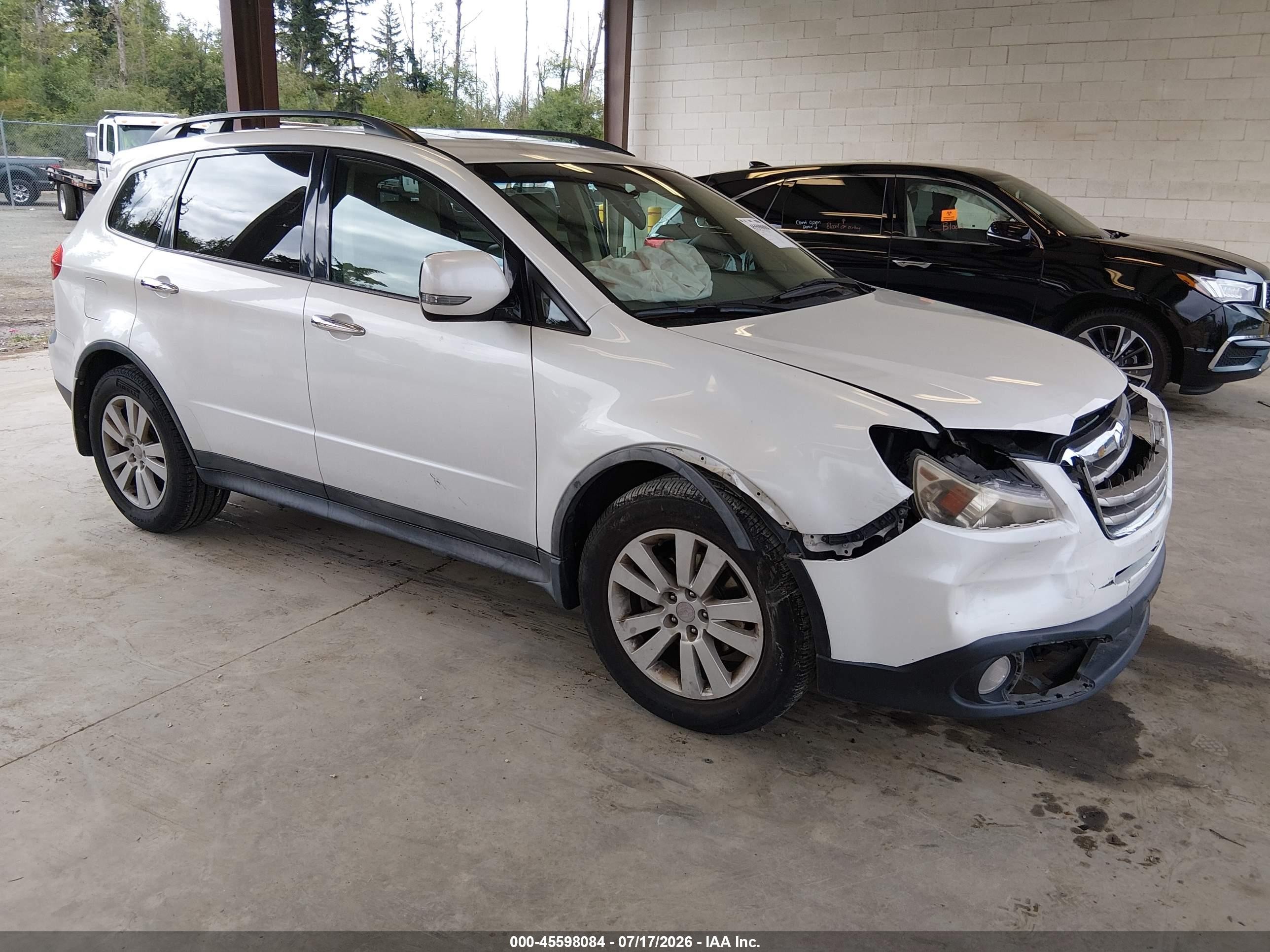 2010 Subaru Tribeca Limited, VIN 4S4WX9HDXA4402177 — Front end