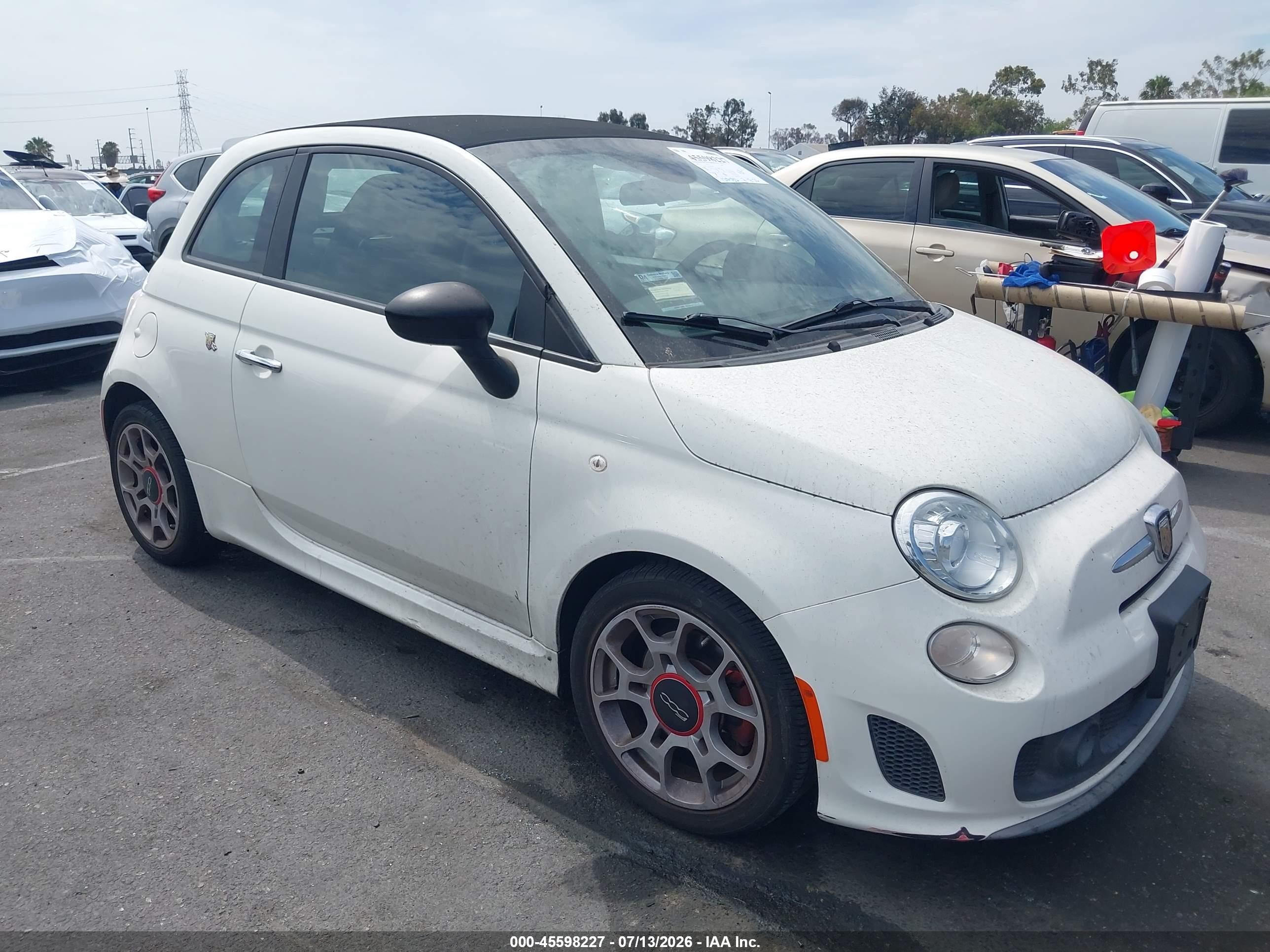 2013 FIAT 500 Abarth, VIN 3C3CFFJH3DT633964 — Normal wear