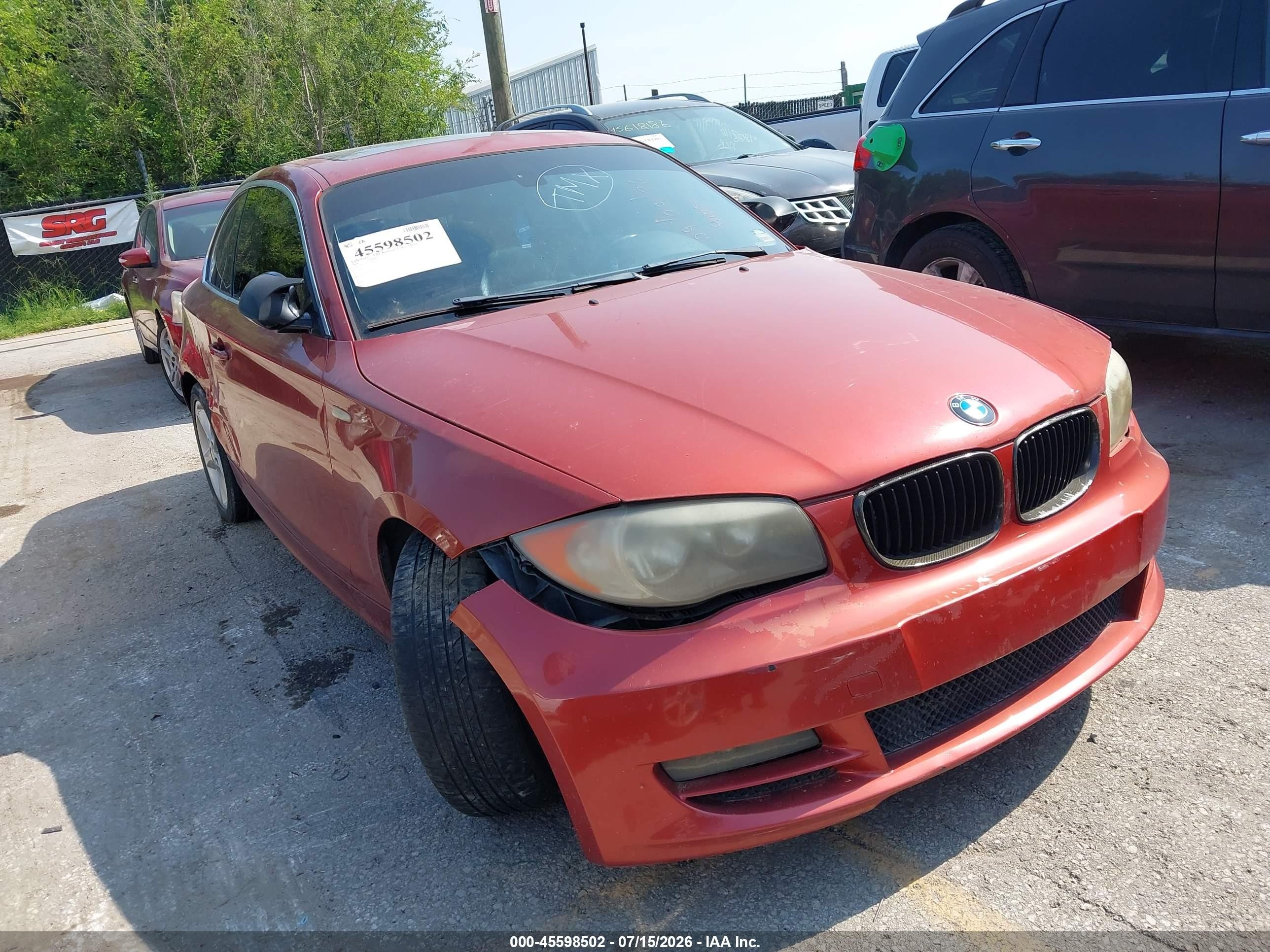 2008 BMW 1 Series 128i, VIN WBAUP735X8VF08357 — Normal wear