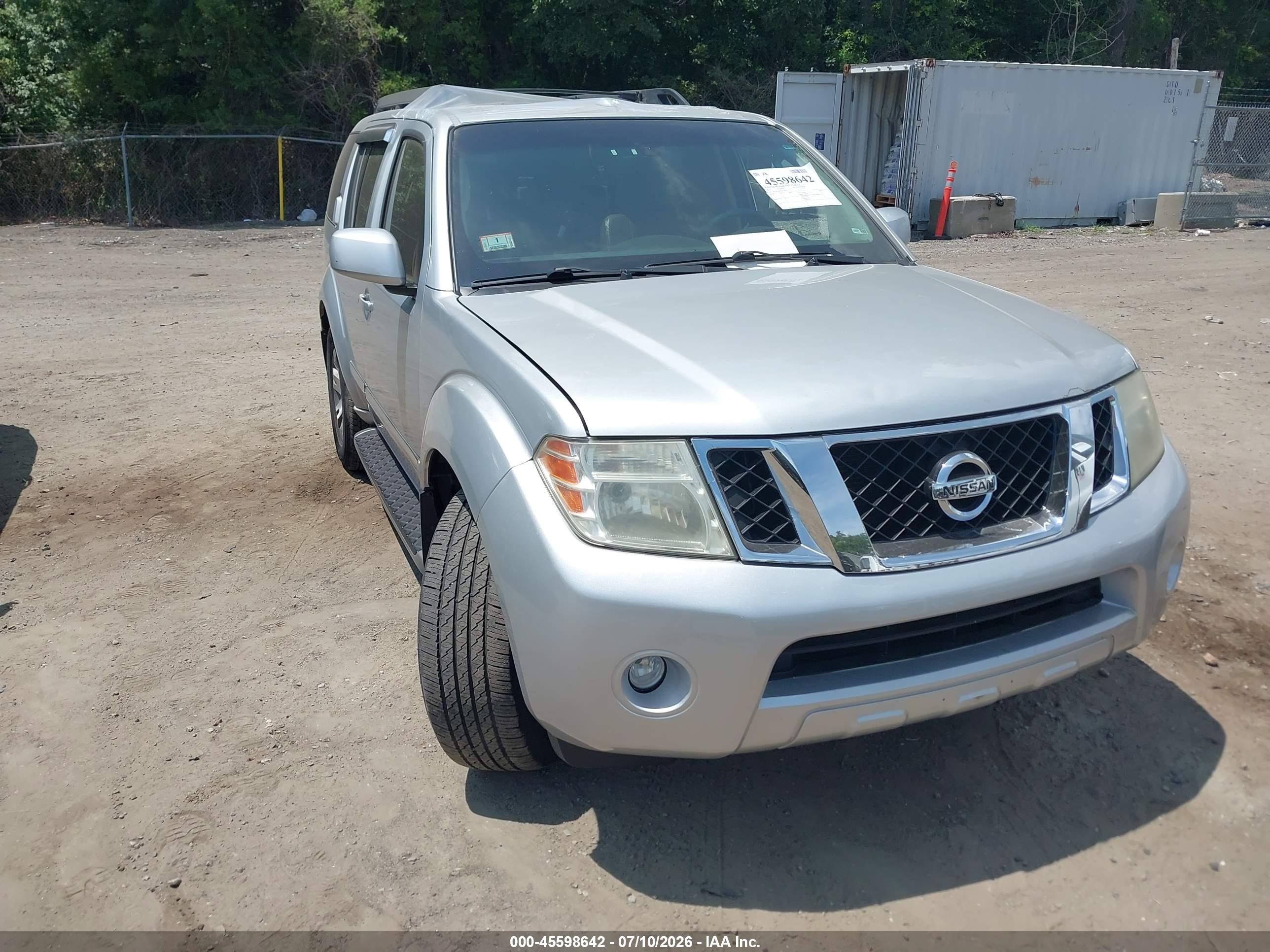 2011 Nissan Pathfinder Silver, VIN 5N1AR1NB7BC627883 — Fresh water flood