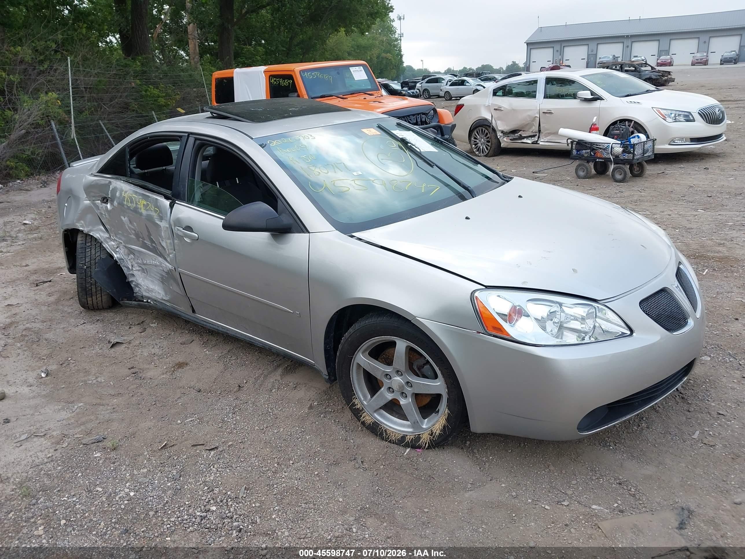2007 Pontiac G6 G6, VIN 1G2ZG58N074180717 — Biohazard / chemical