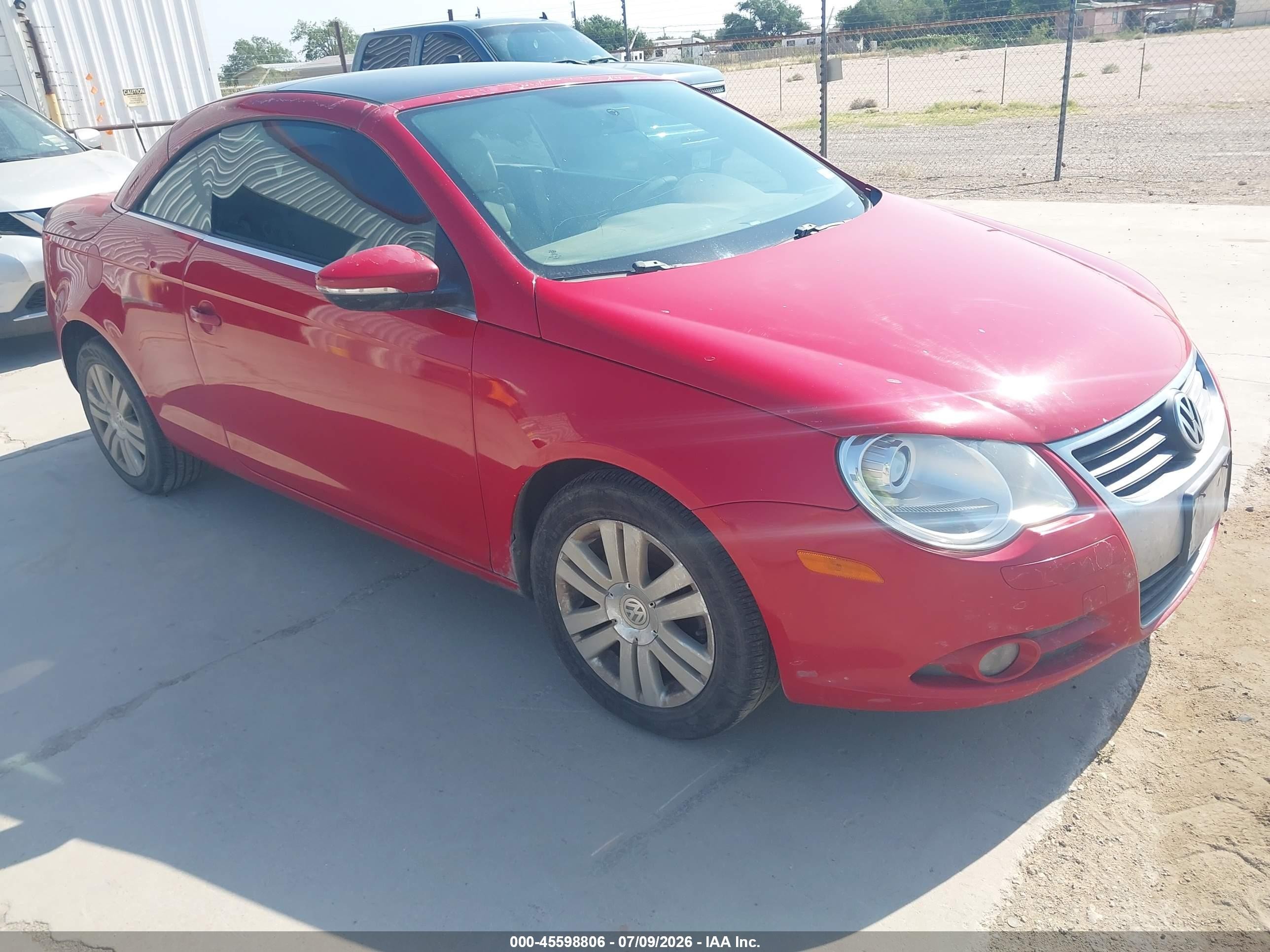 2009 Volkswagen Eos Komfort, VIN WVWBA71F59V014171 — Normal wear