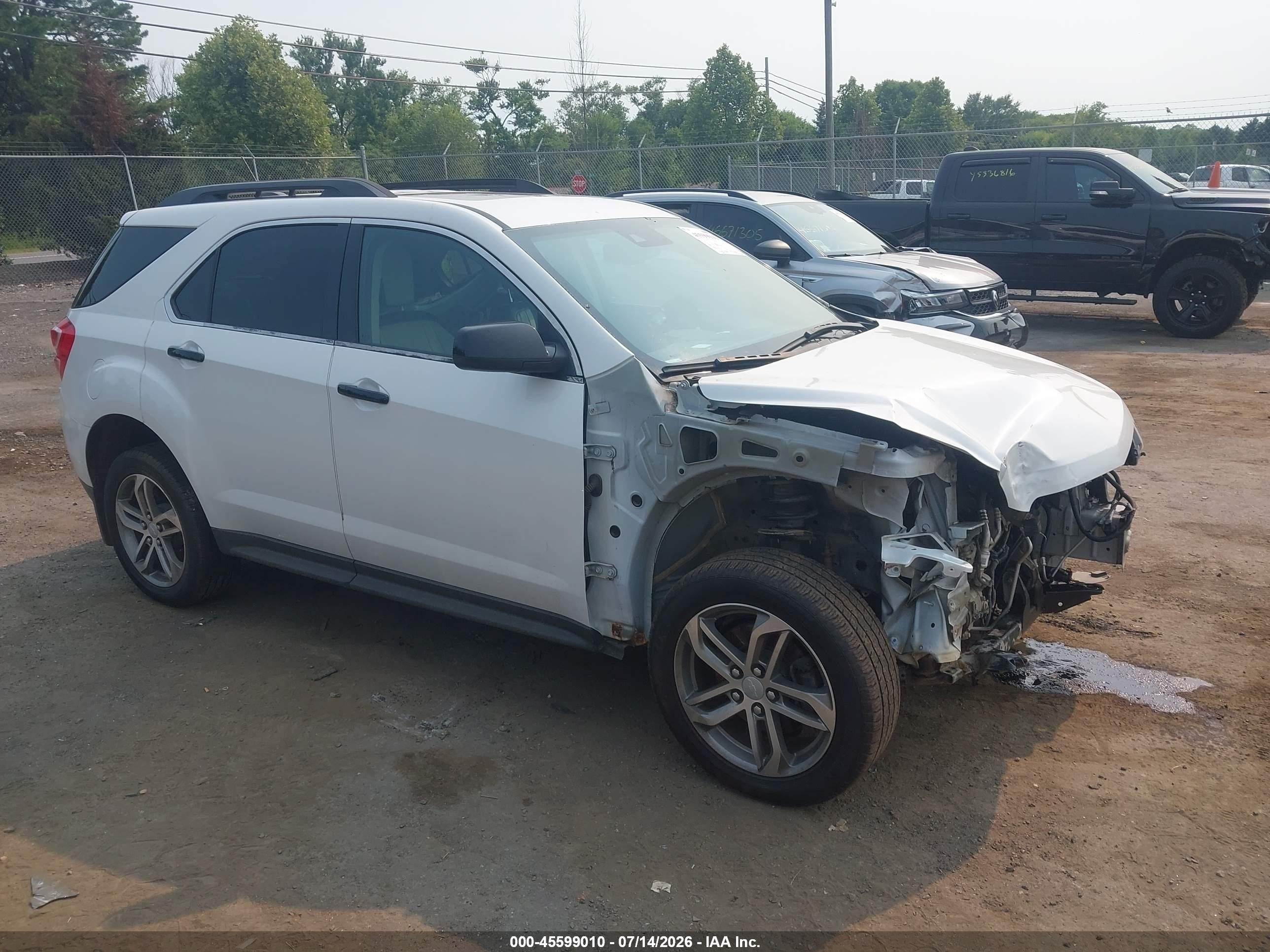 2016 Chevrolet Equinox LTZ, VIN 2GNFLGEK2G6214792 — Front end