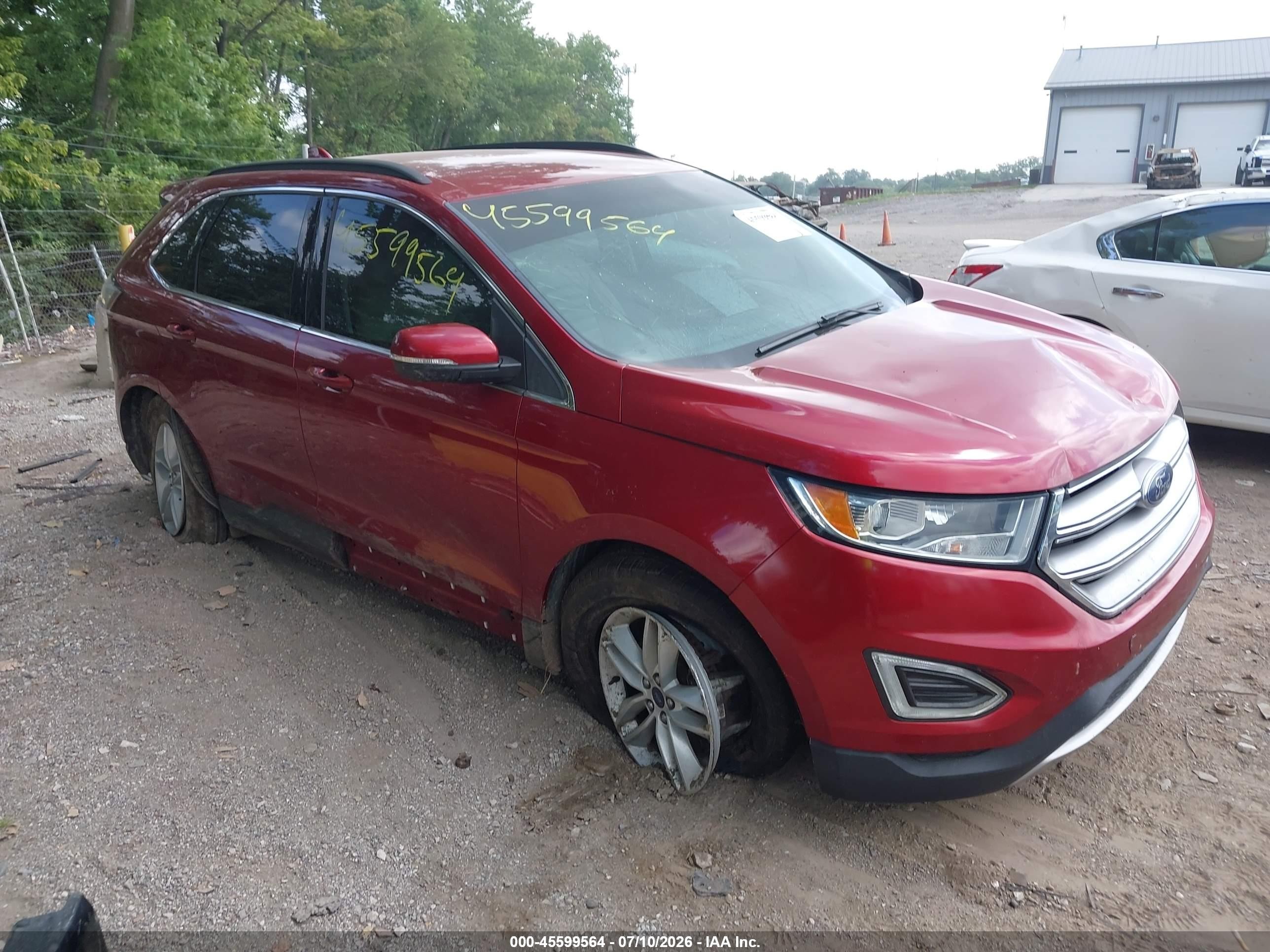2015 Ford Edge SEL, VIN 2FMTK4J86FBB39796 — Front end