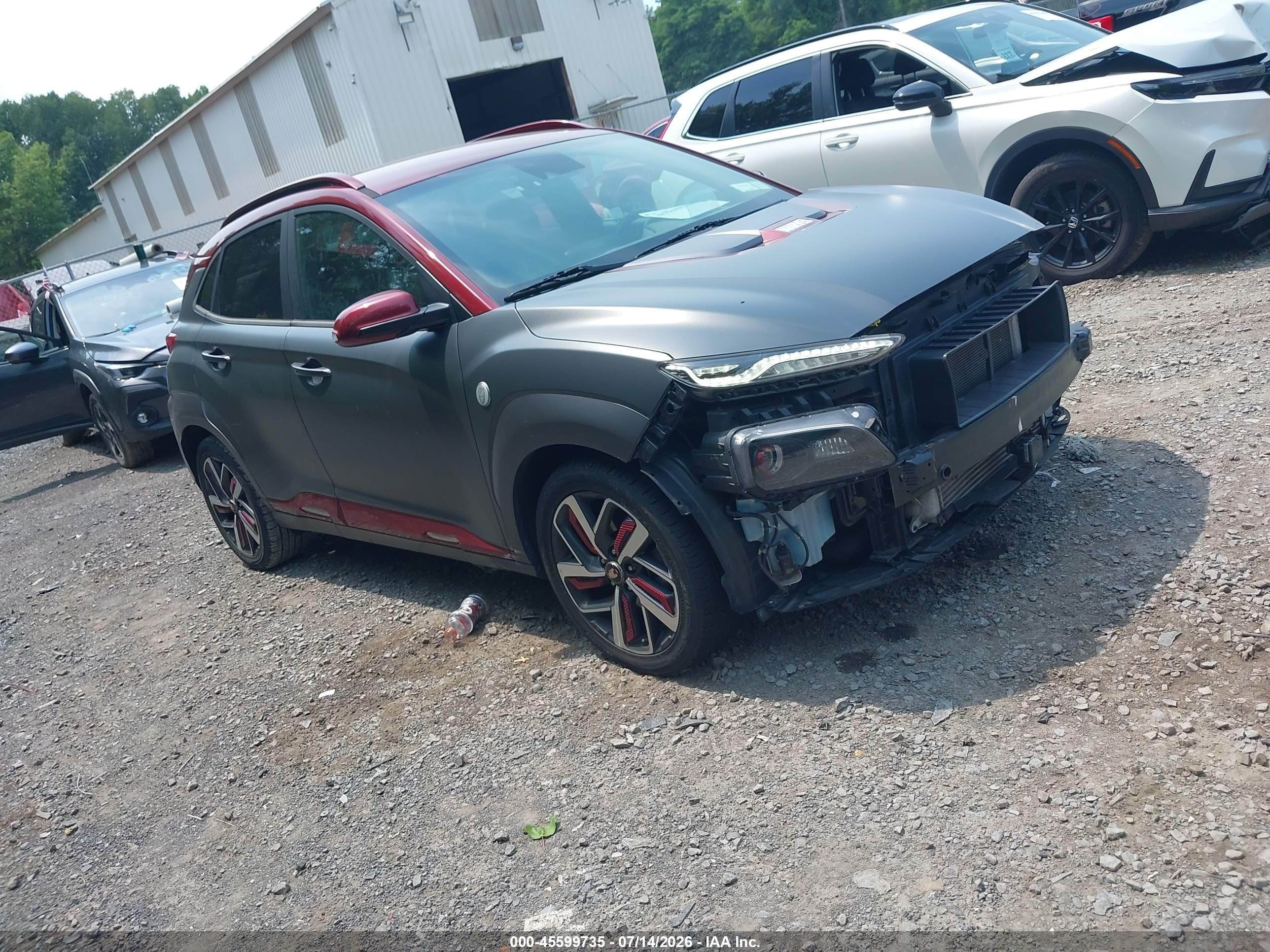 2019 Hyundai Kona Iron Man, VIN KM8K5CA56KU309985 — Front end