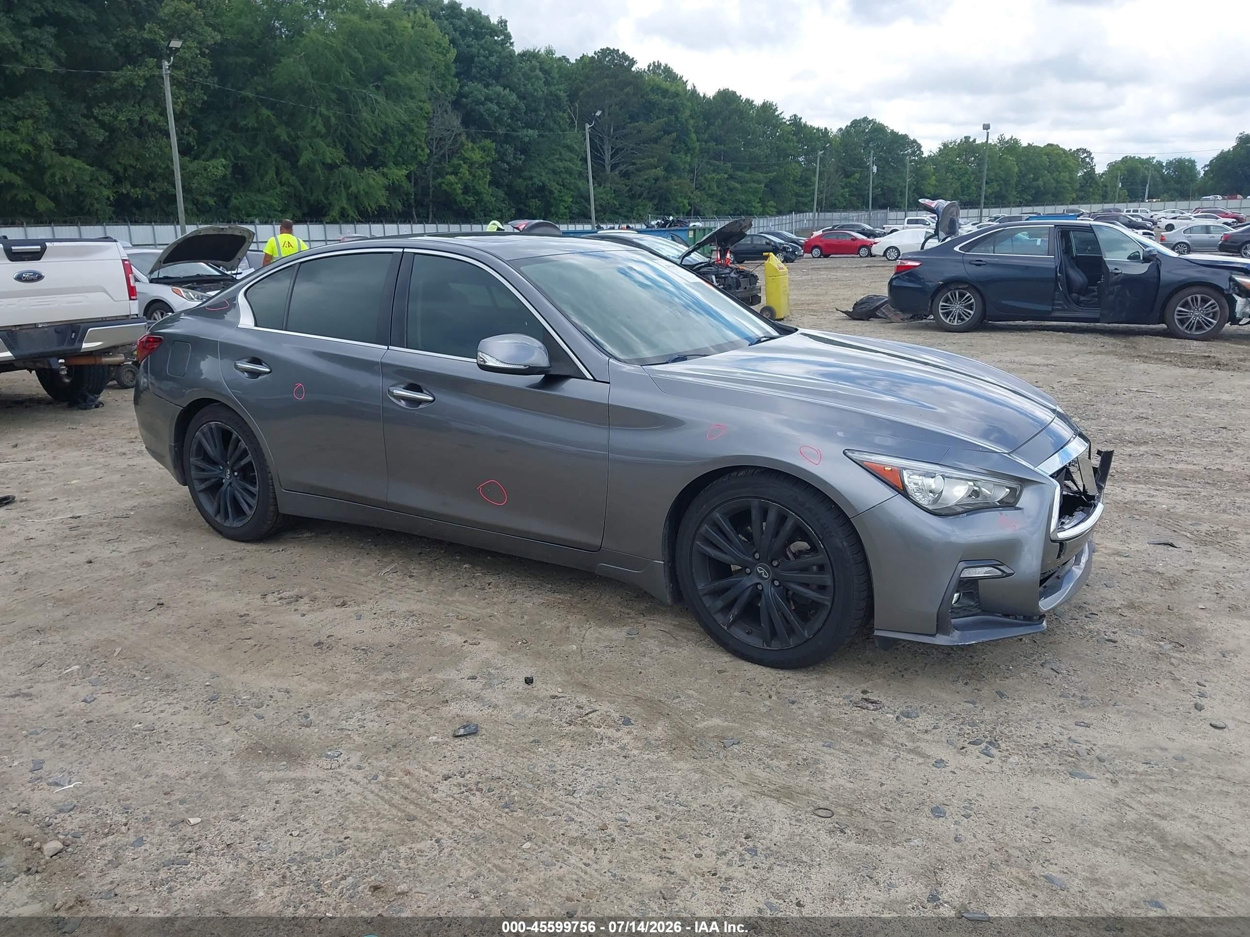 2018 Infiniti Q50 Sport, VIN JN1EV7APXJM366508 — Front end