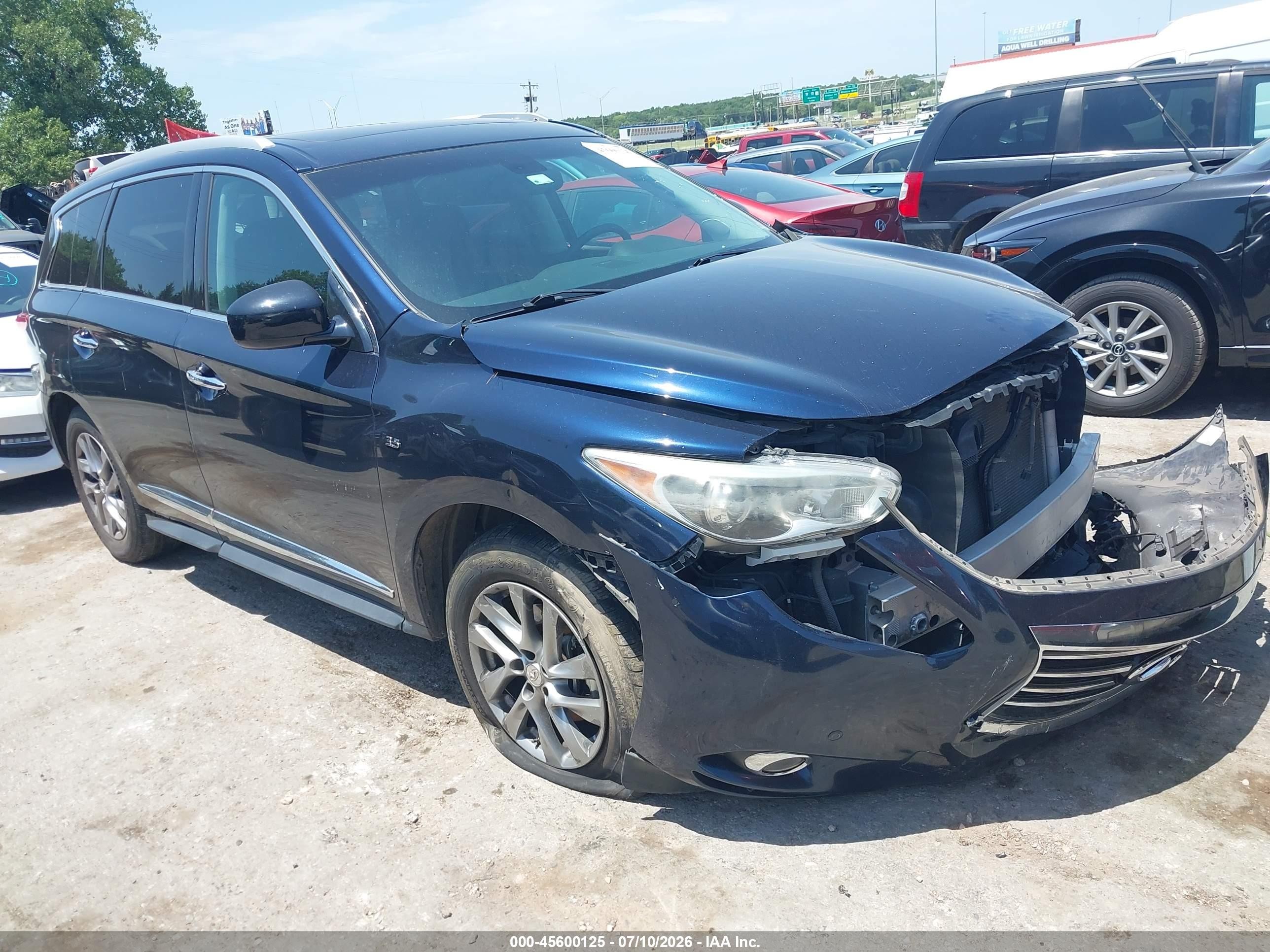 2015 Infiniti QX60, VIN 5N1AL0MN5FC523261 — Front end