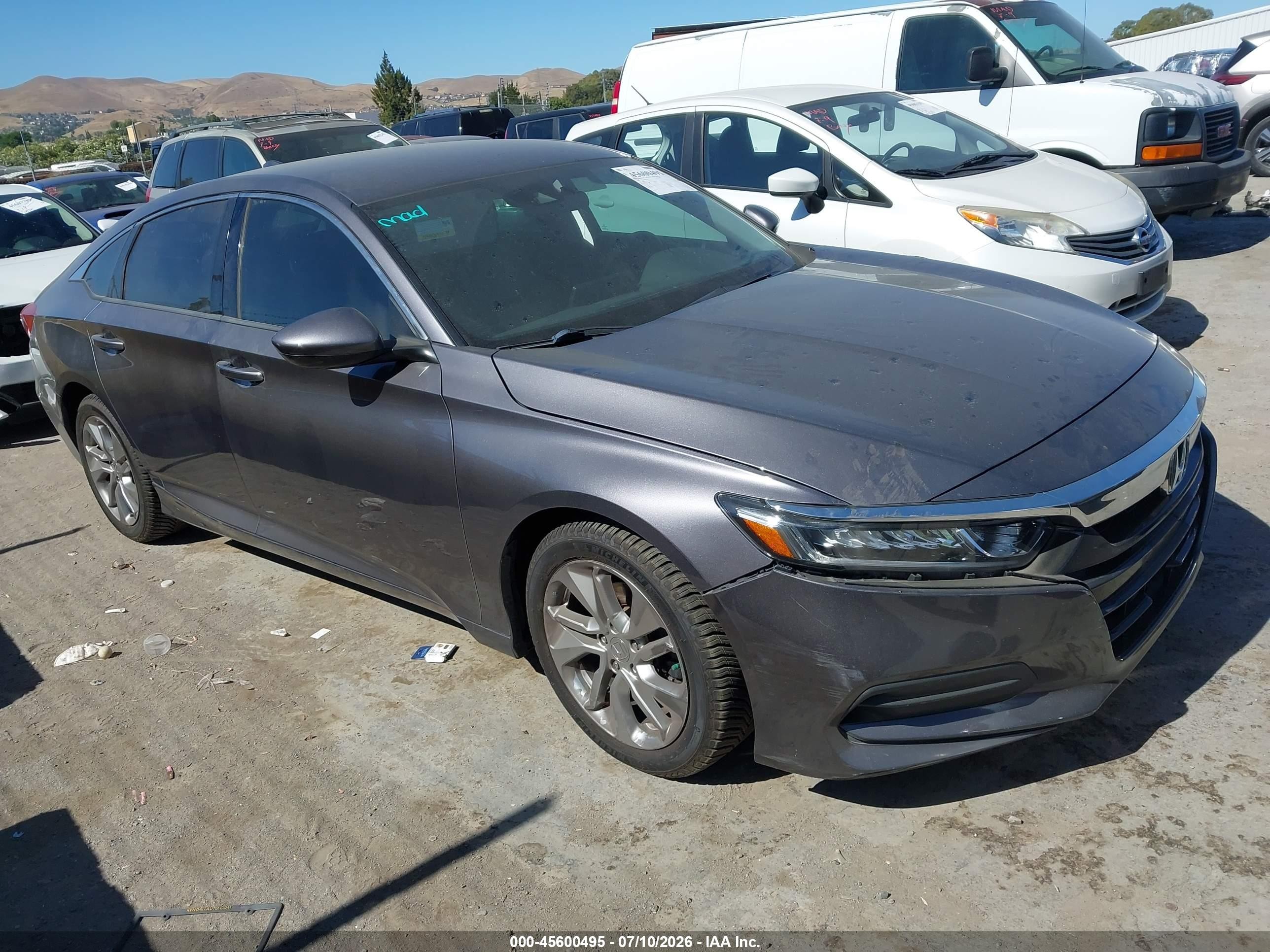 2019 Honda Accord LX, VIN 1HGCV1F10KA003175 — Theft recovery