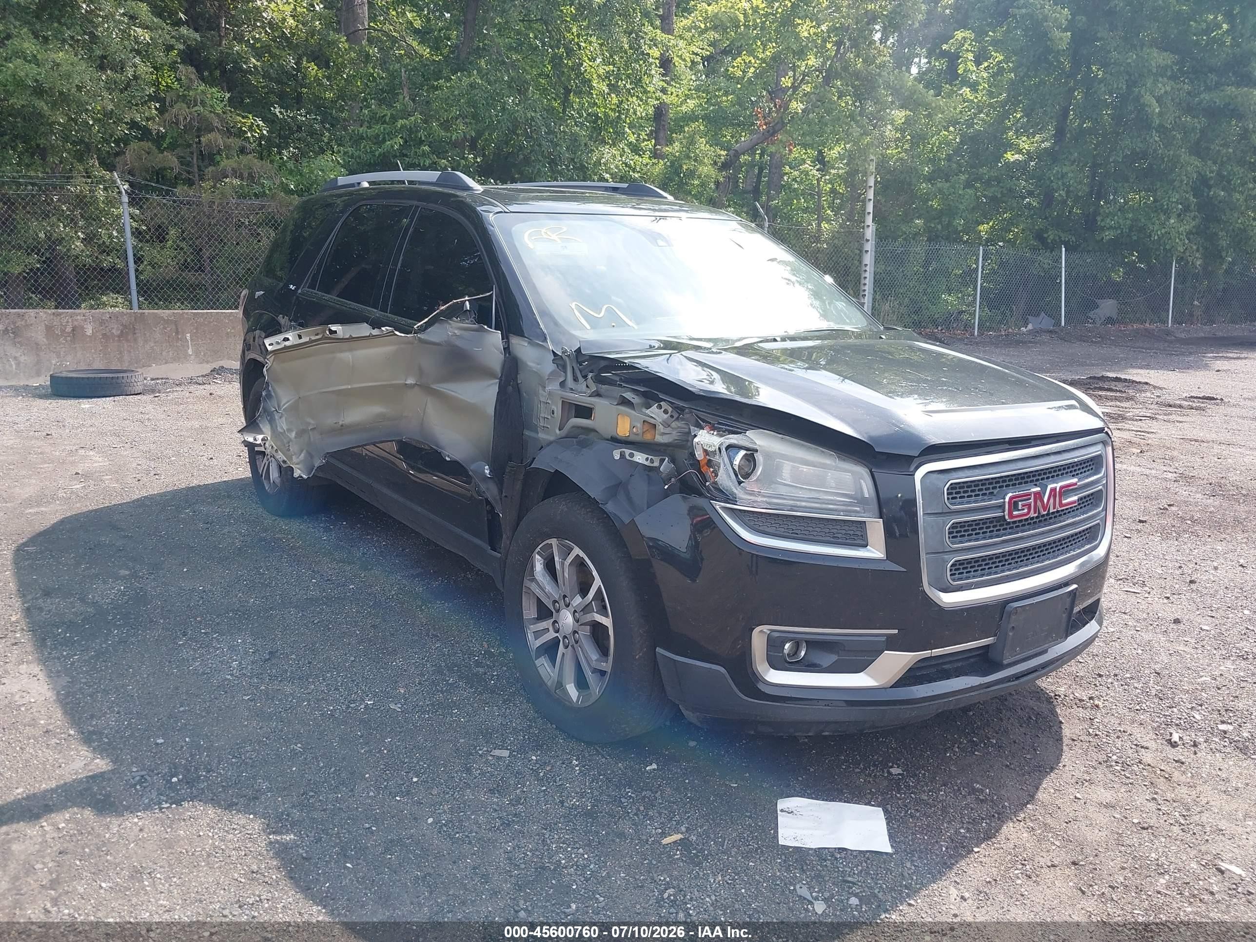 2015 GMC Acadia SLT, VIN 1GKKVRKD9FJ201370 — Side