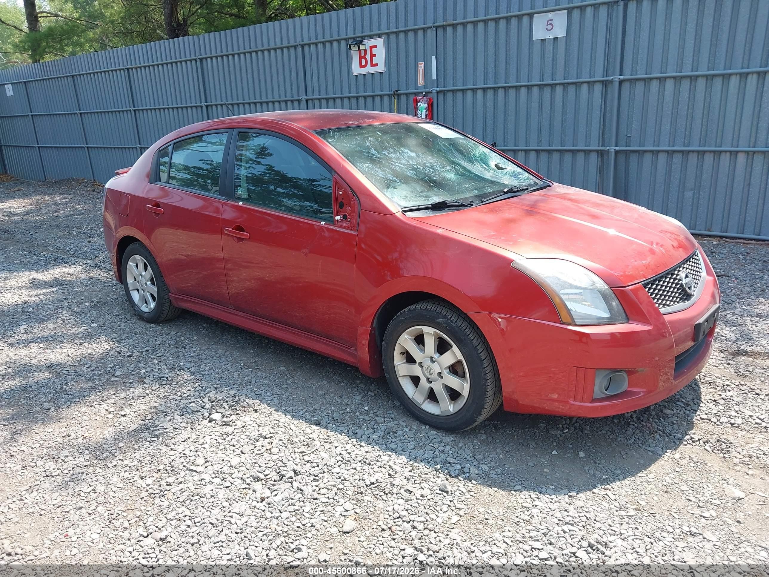 2010 Nissan Sentra SR, VIN 3N1AB6AP1AL682231 — Перед