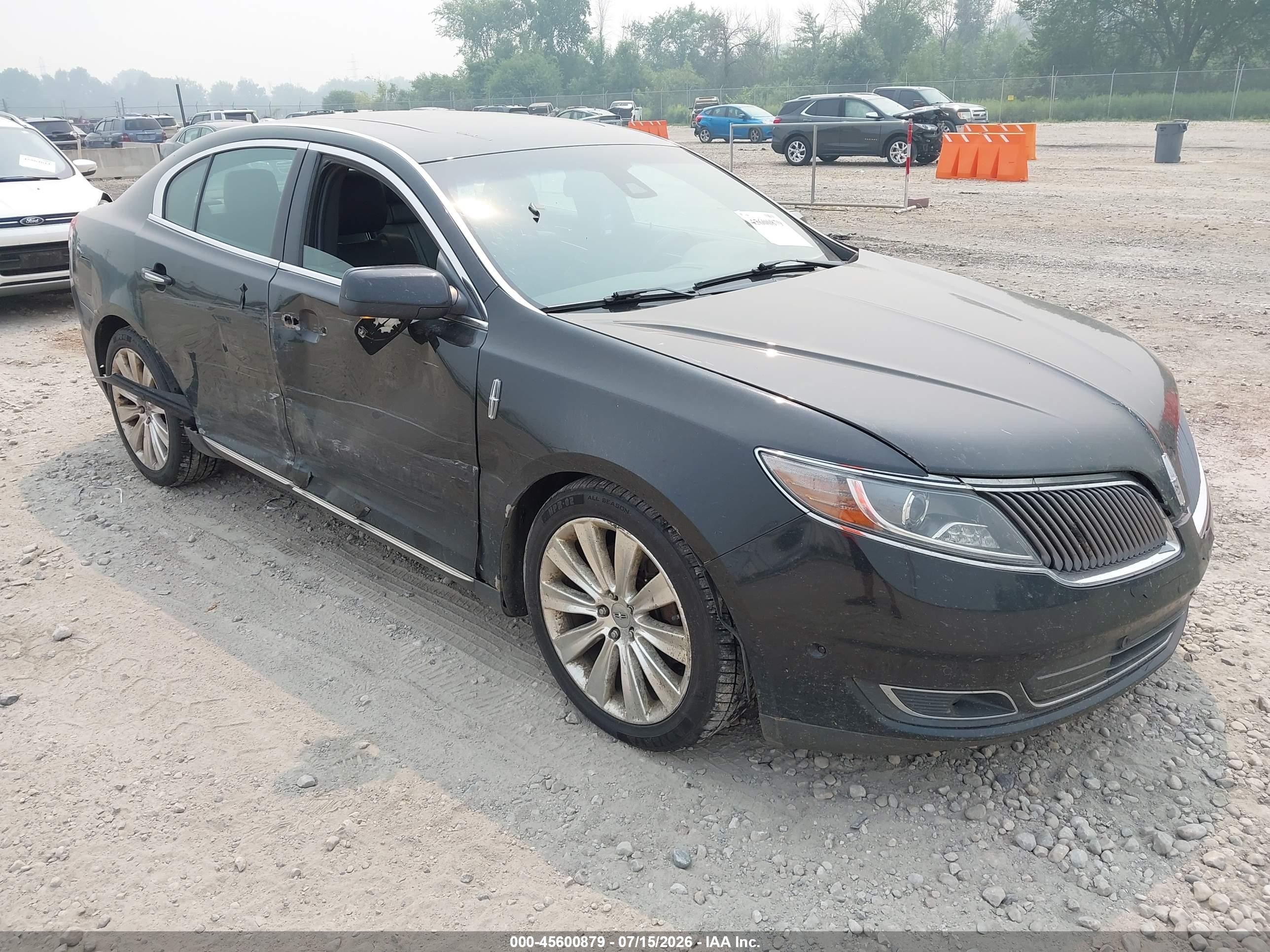 2013 Lincoln MKS EcoBoost, VIN 1LNHL9FT1DG602205 — Side