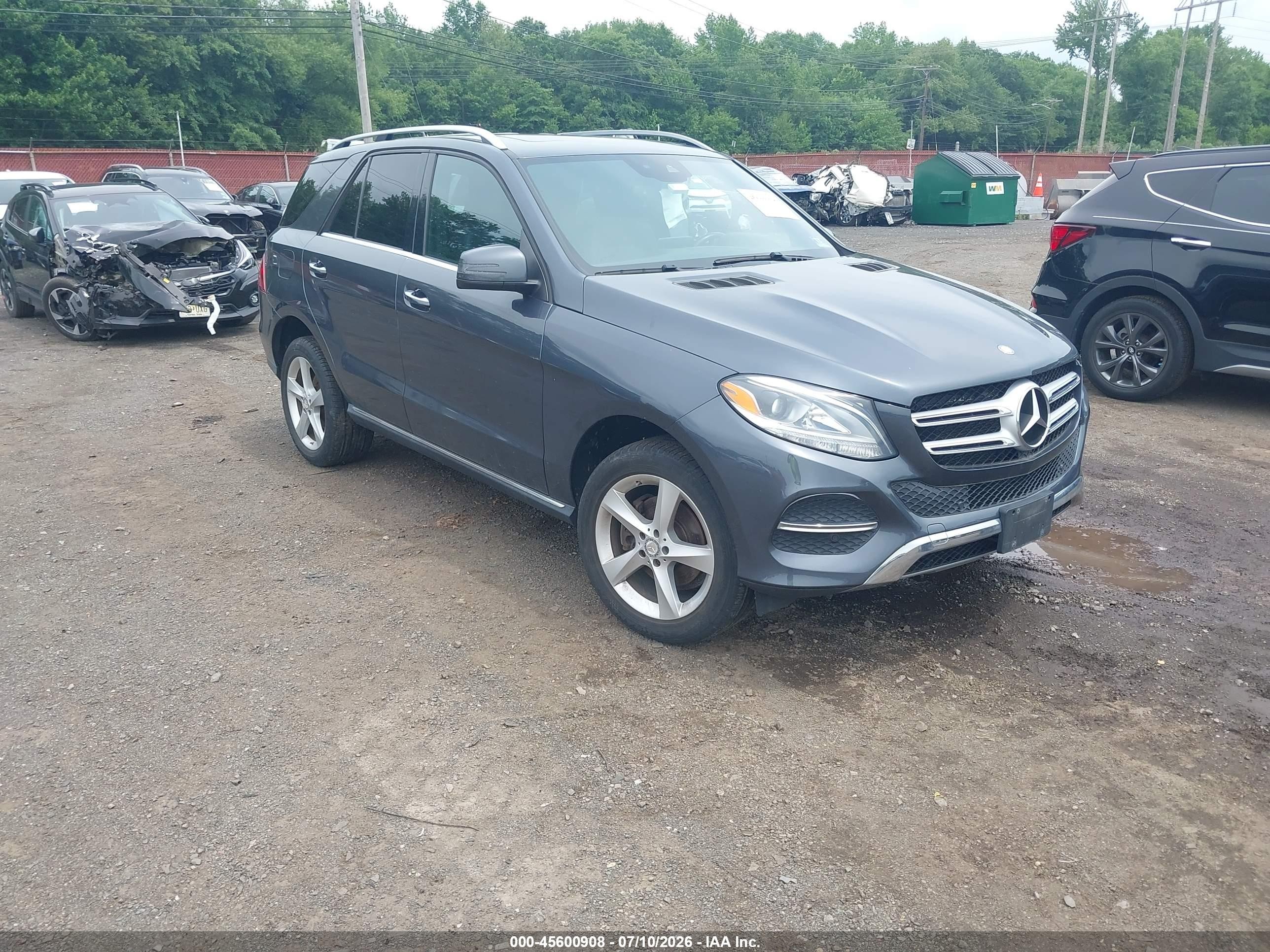 2016 Mercedes-Benz GLE 350, VIN 4JGDA5HB6GA669908 — Water / flood