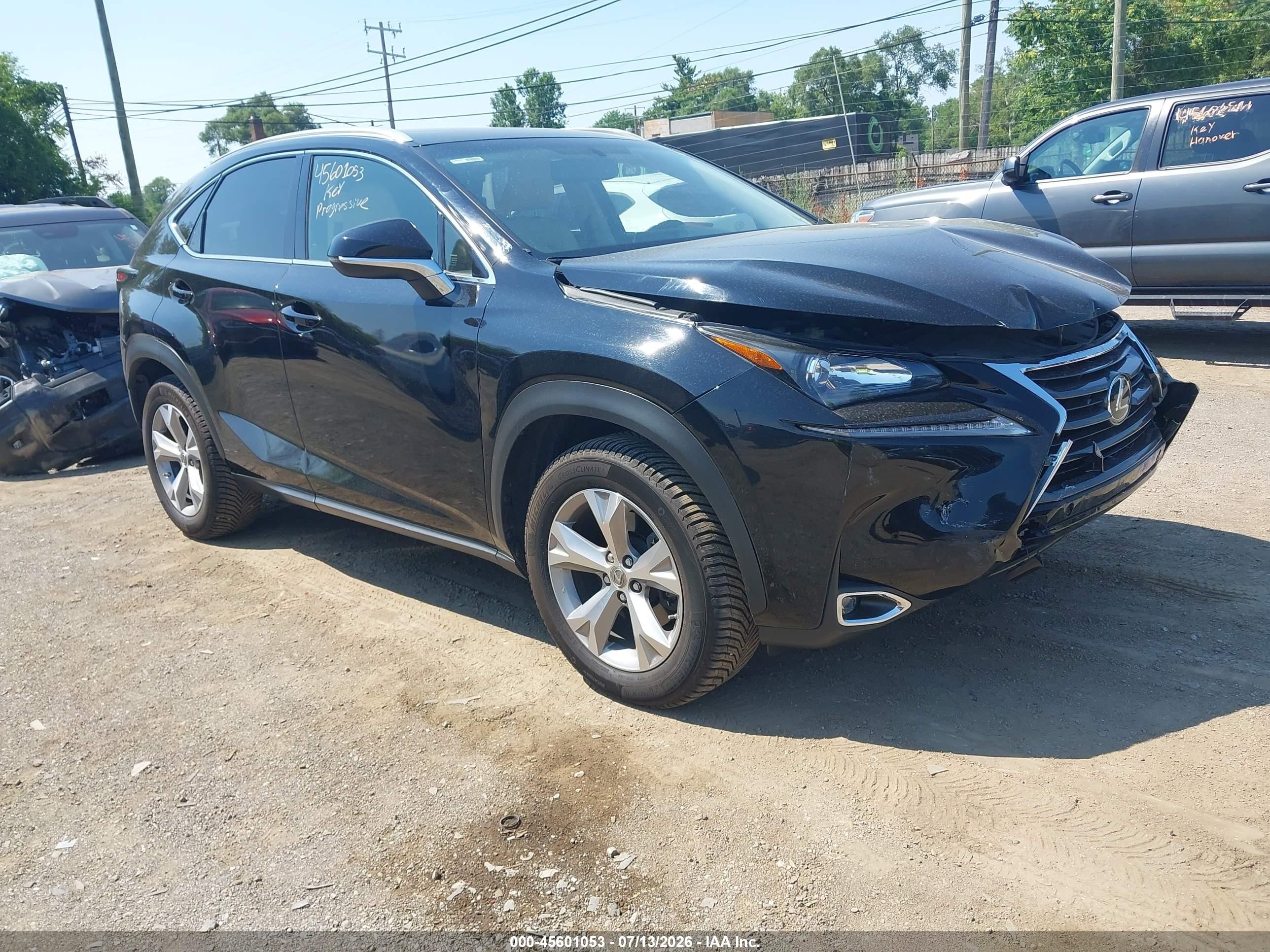 2017 Lexus NX 200t, VIN JTJBARBZ7H2146012 — Front end