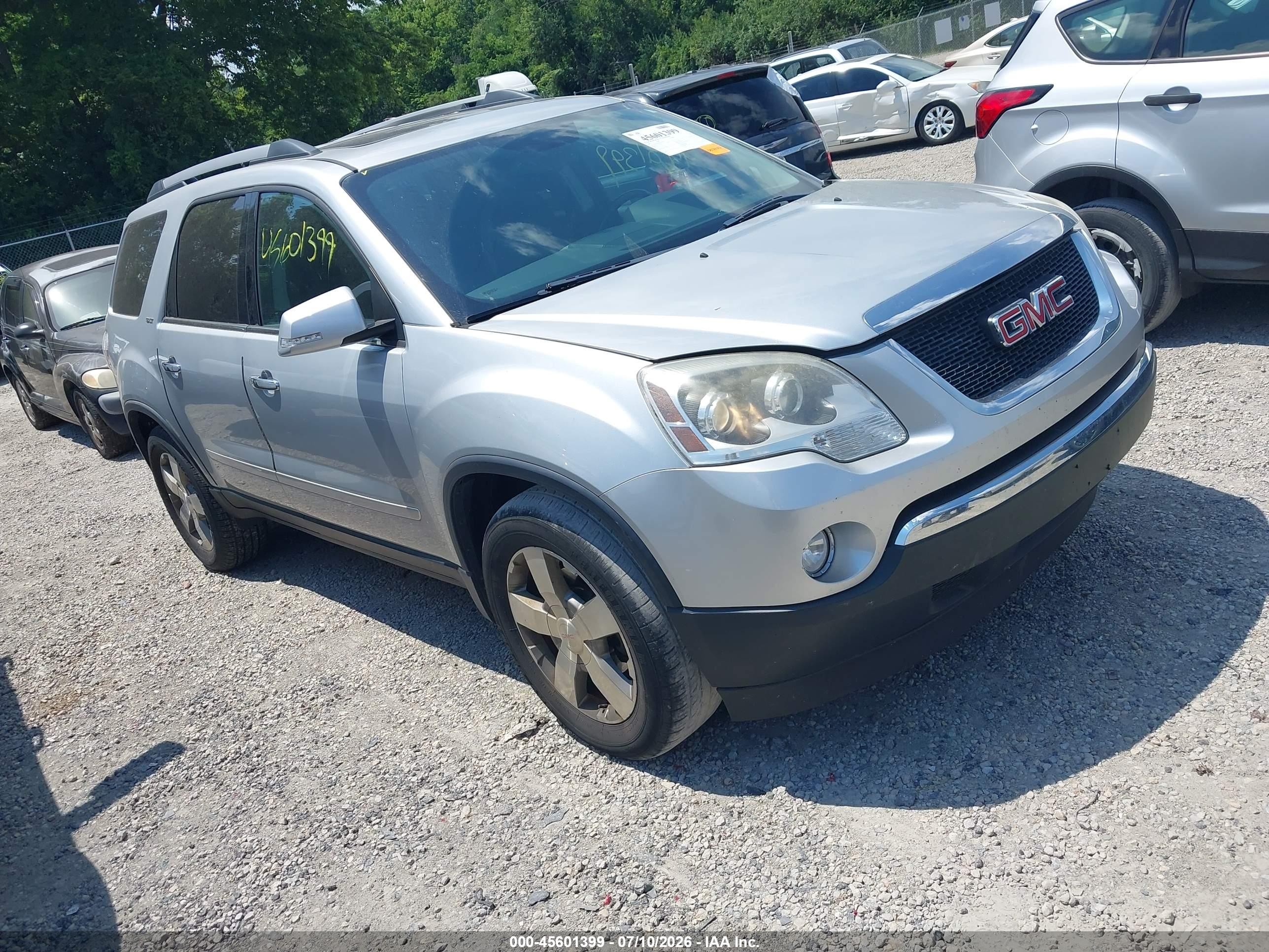 2012 GMC Acadia SLT1, VIN 1GKKVRED3CJ193273 — Side