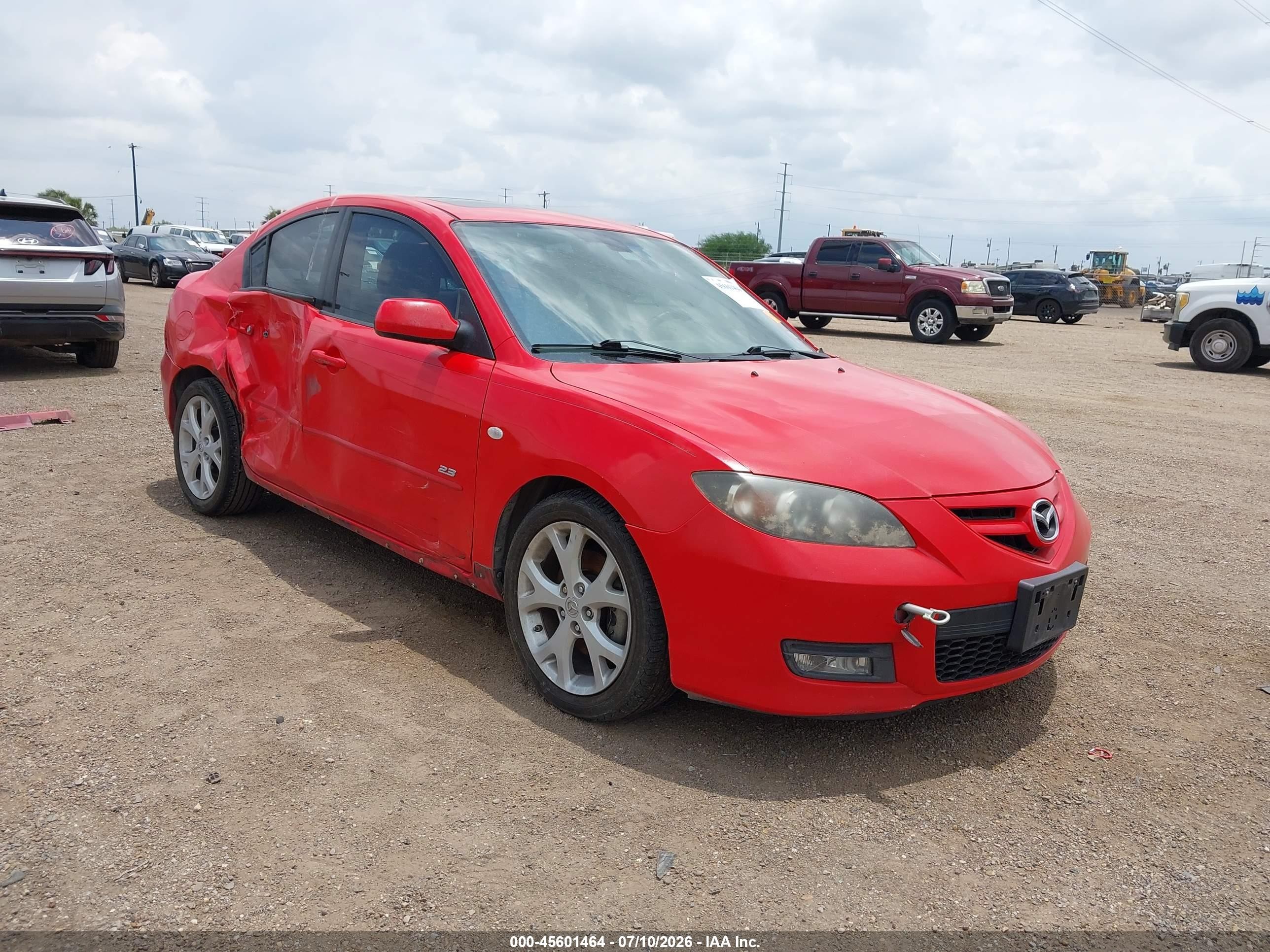 2008 Mazda 3 S GT, VIN JM1BK323X81850588 — Side