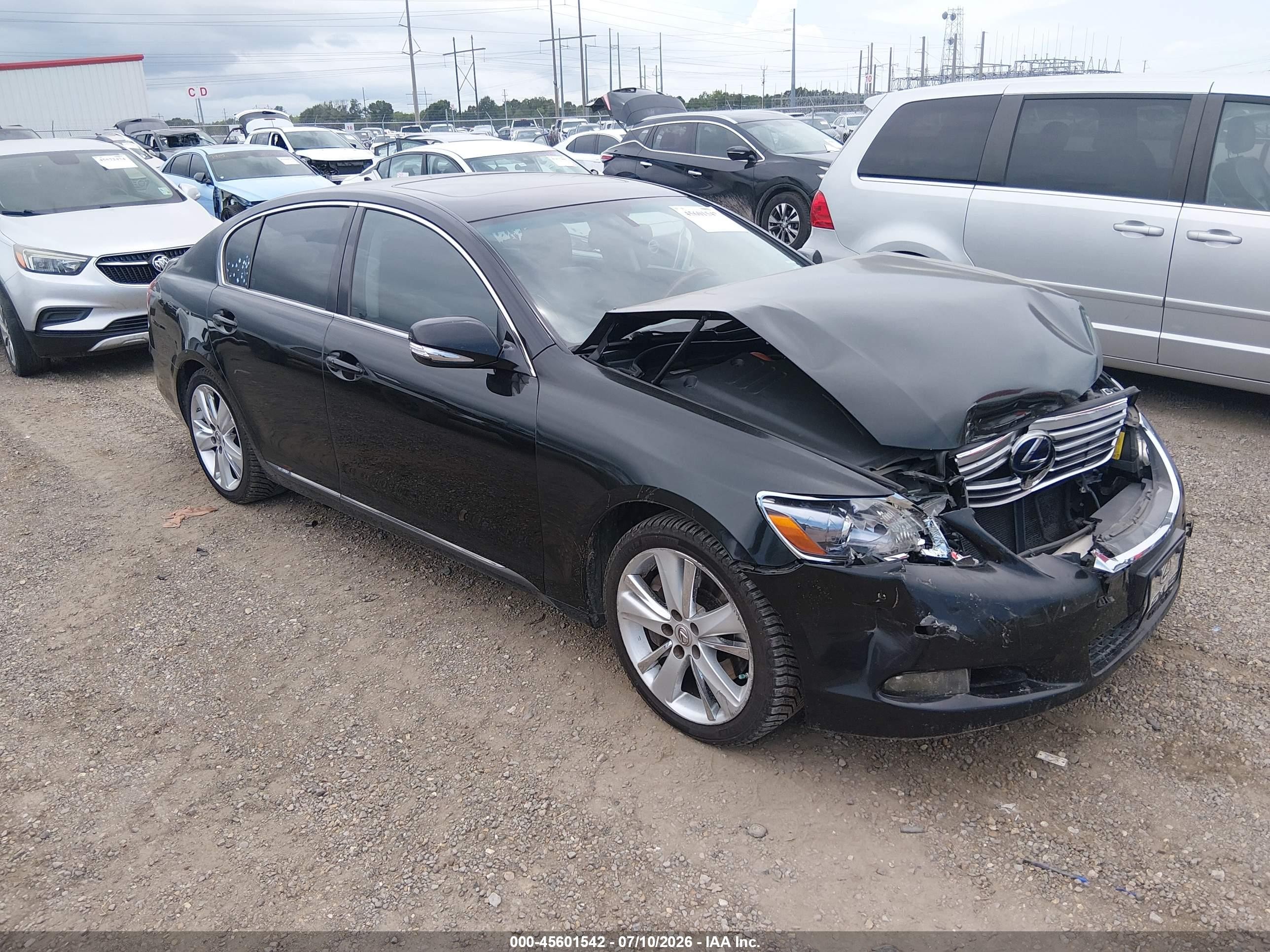 2011 Lexus GS 450h, VIN JTHBC1KS2B5023949 — Перед