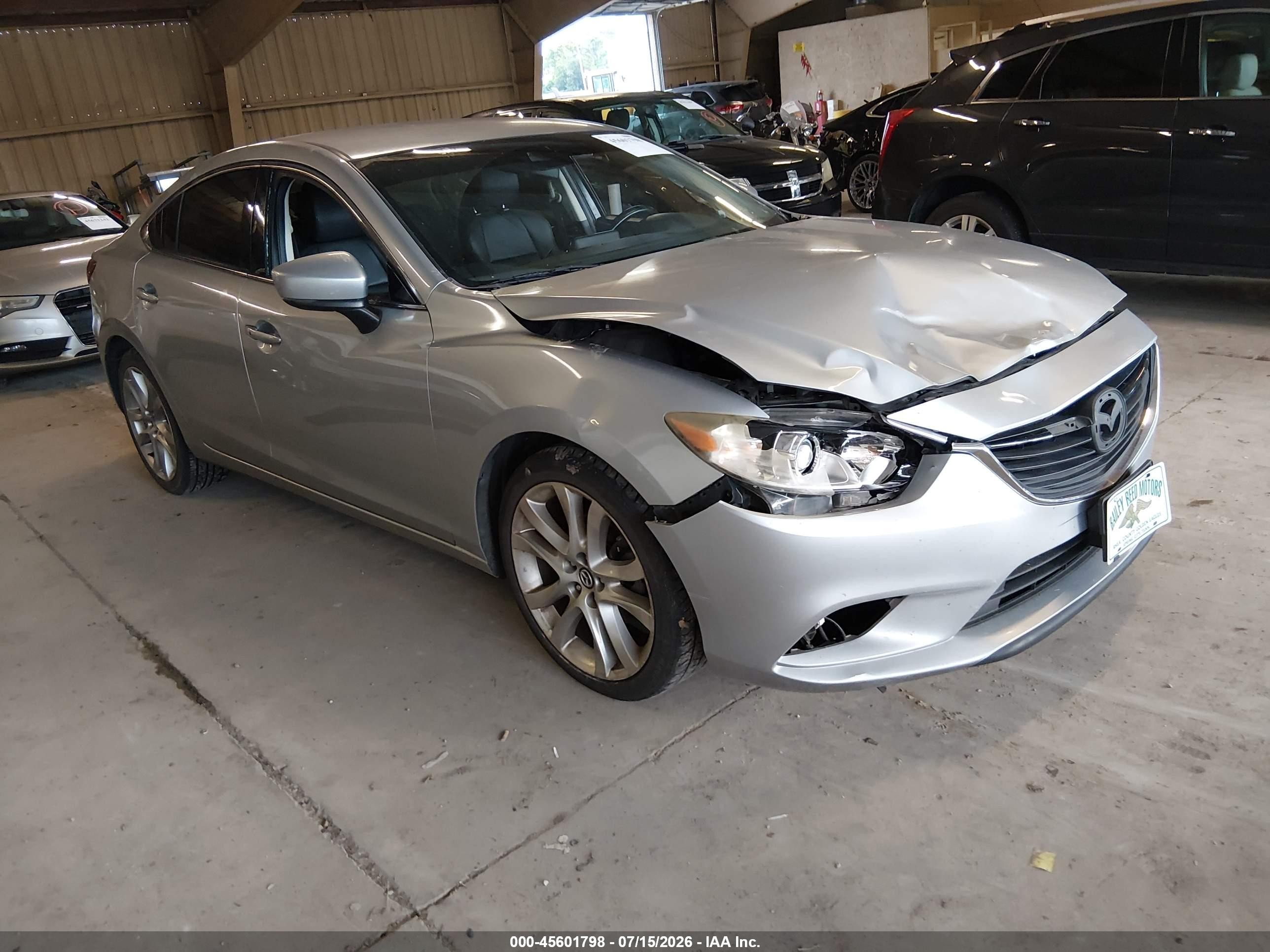 2017 Mazda 6 Touring, VIN JM1GL1V5XH1131314 — Front end