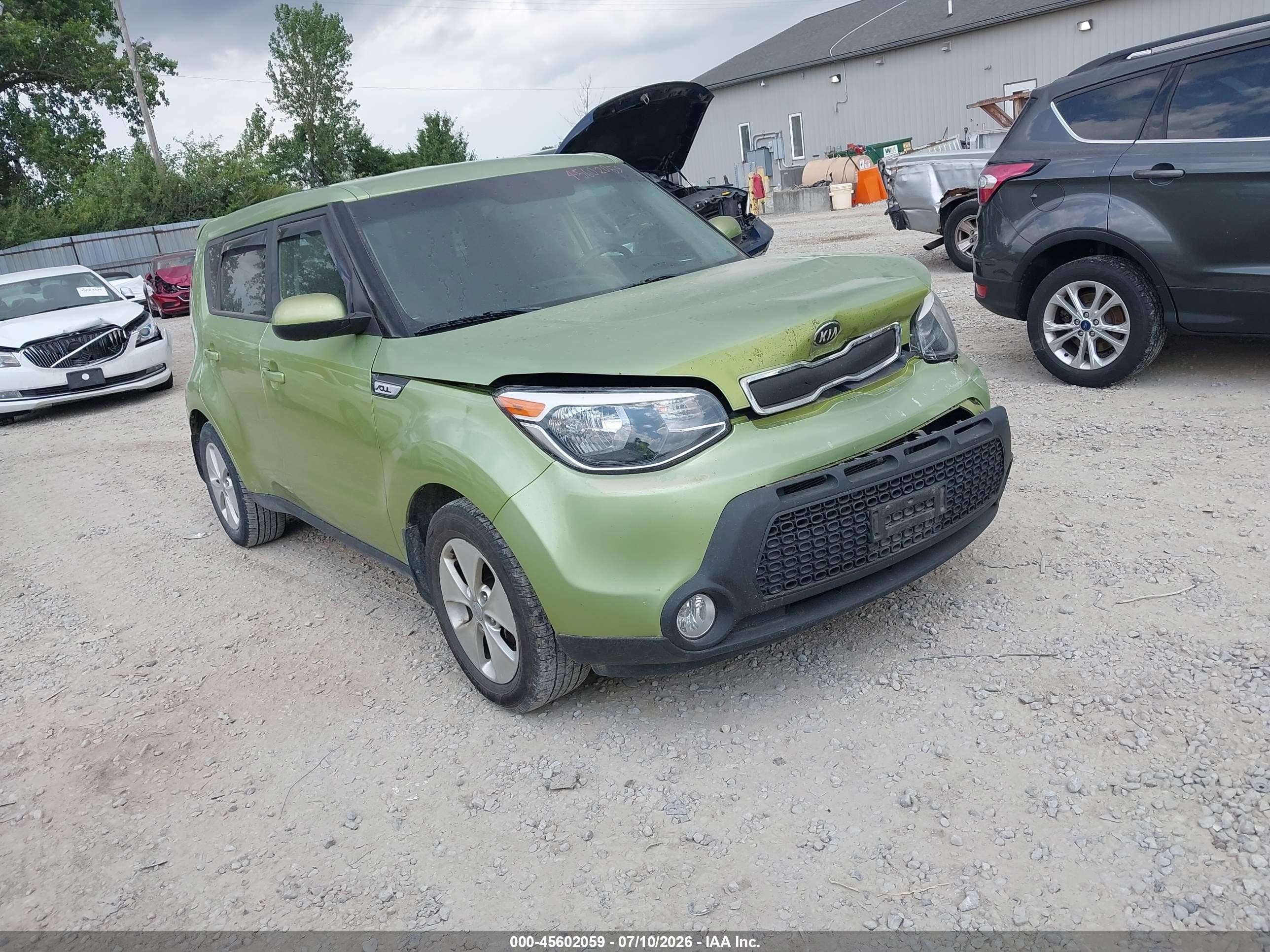 2015 Kia Soul, VIN KNDJN2A29F7763765 — Front end