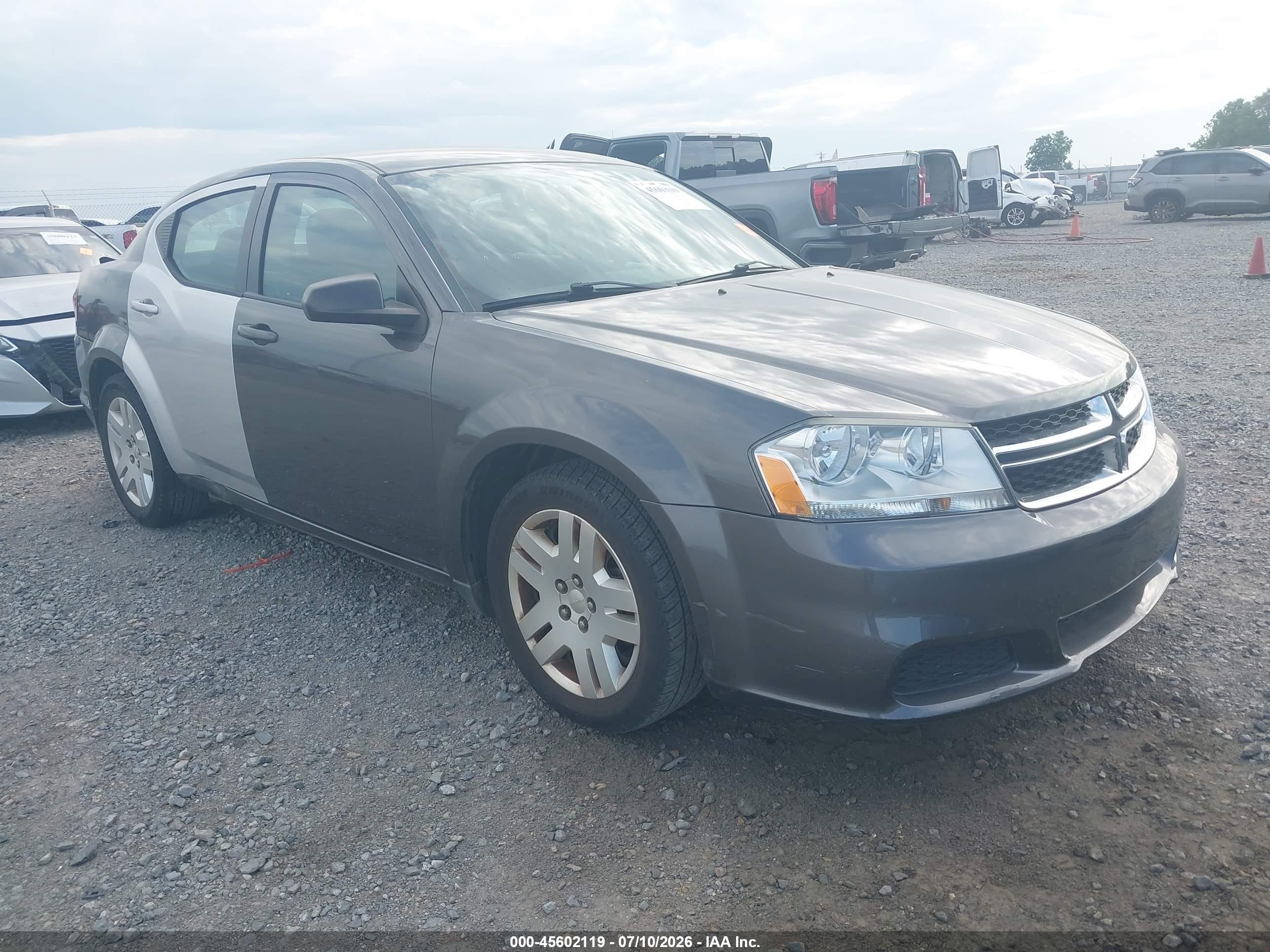 2014 Dodge Avenger SE, VIN 1C3CDZAB9EN225490 — Rear end