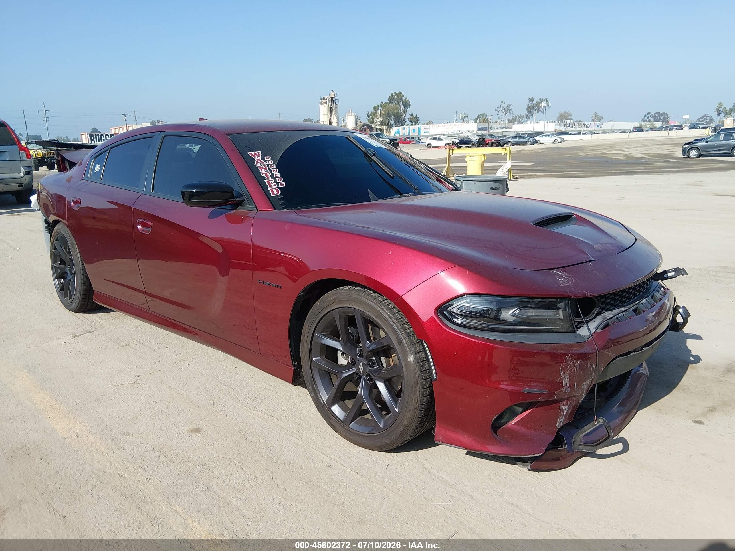 2021 Dodge Charger R/T, VIN 2C3CDXCT7MH643774 — Rear end