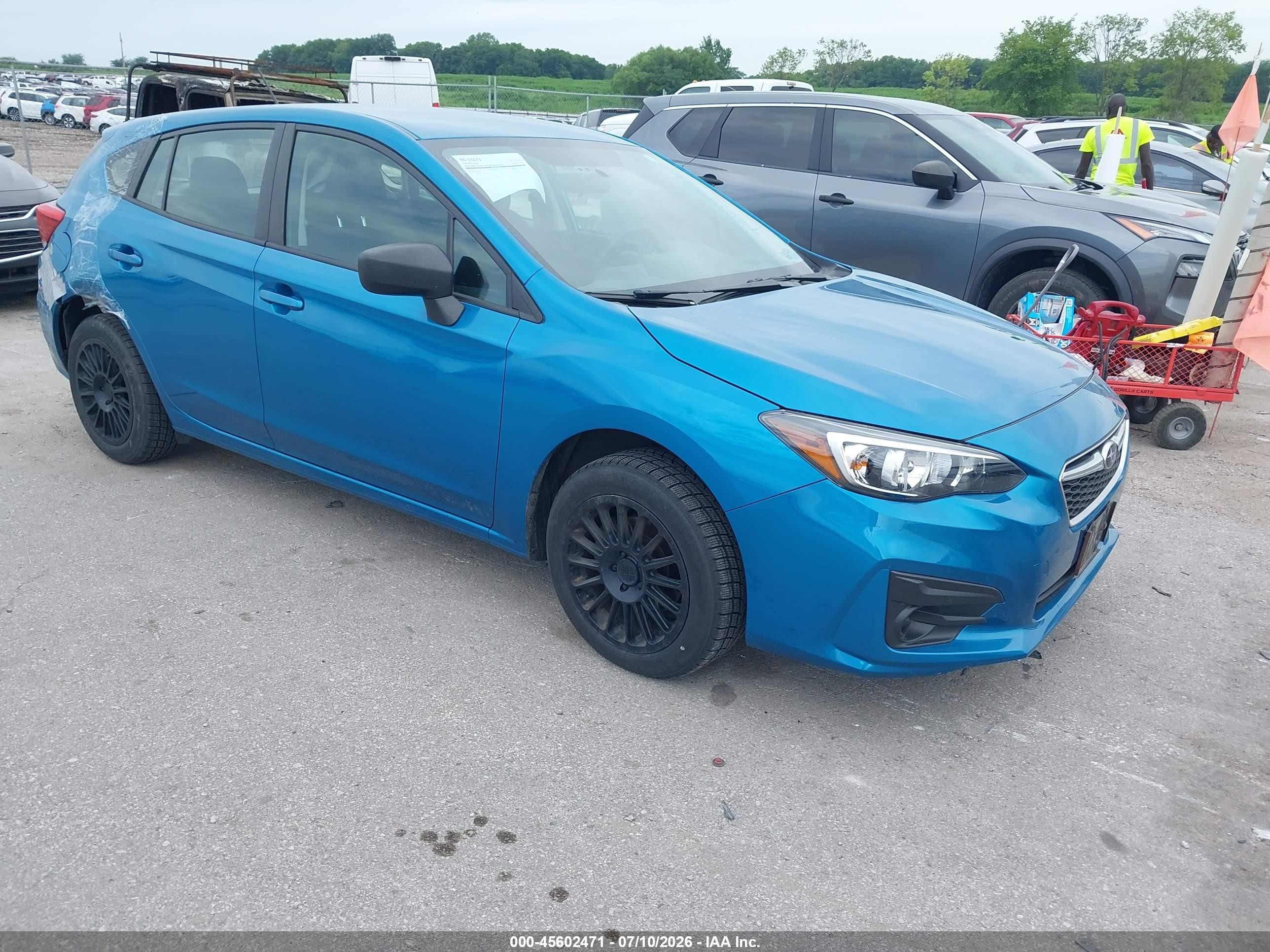 2019 Subaru Impreza, VIN 4S3GTAA68K3734613 — Rear end