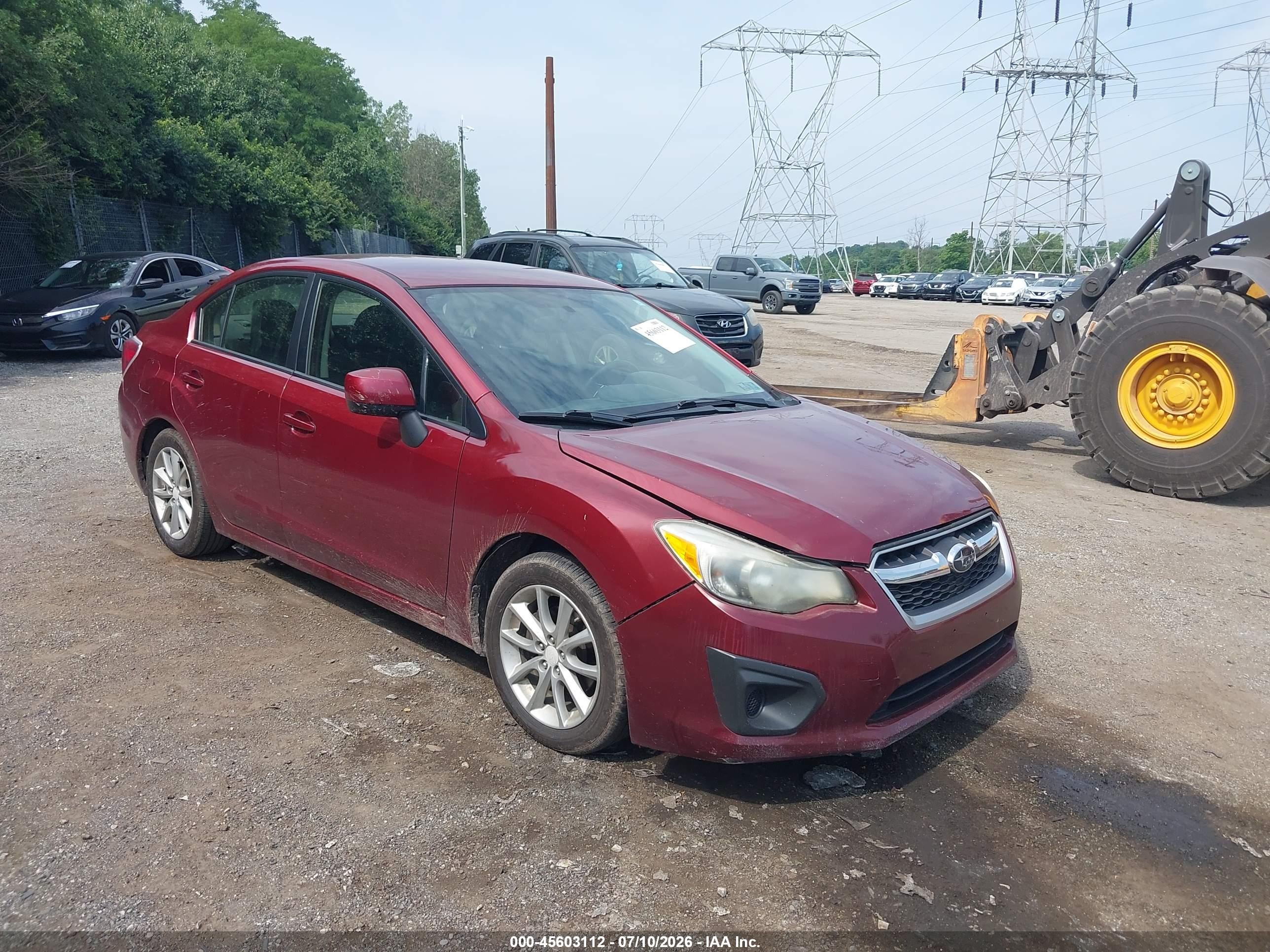 2014 Subaru Impreza Premium, VIN JF1GJAC62EH009282 — Normal wear
