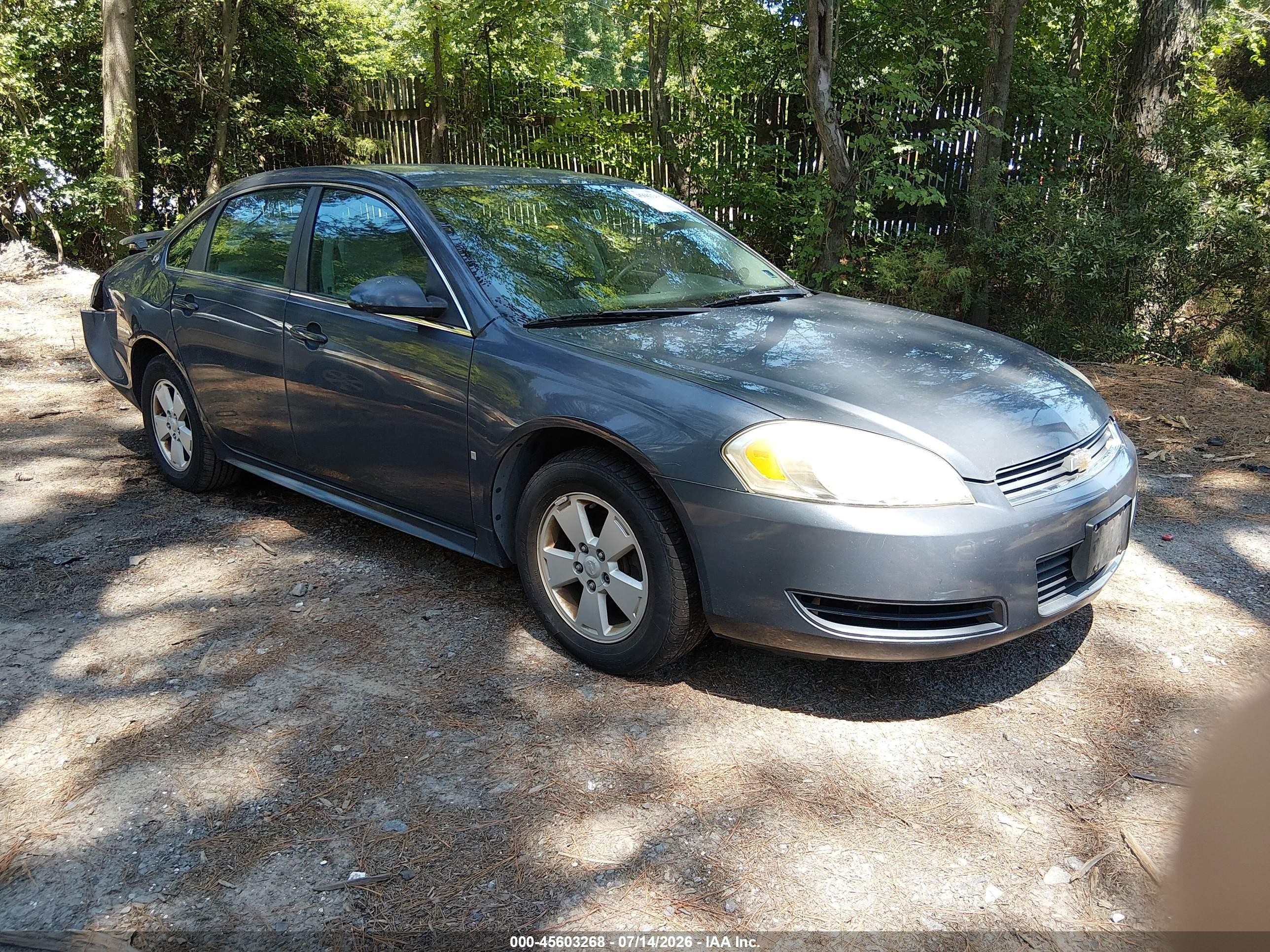 2009 Chevrolet Impala LT, VIN 2G1WT57K291194479 — Rear end