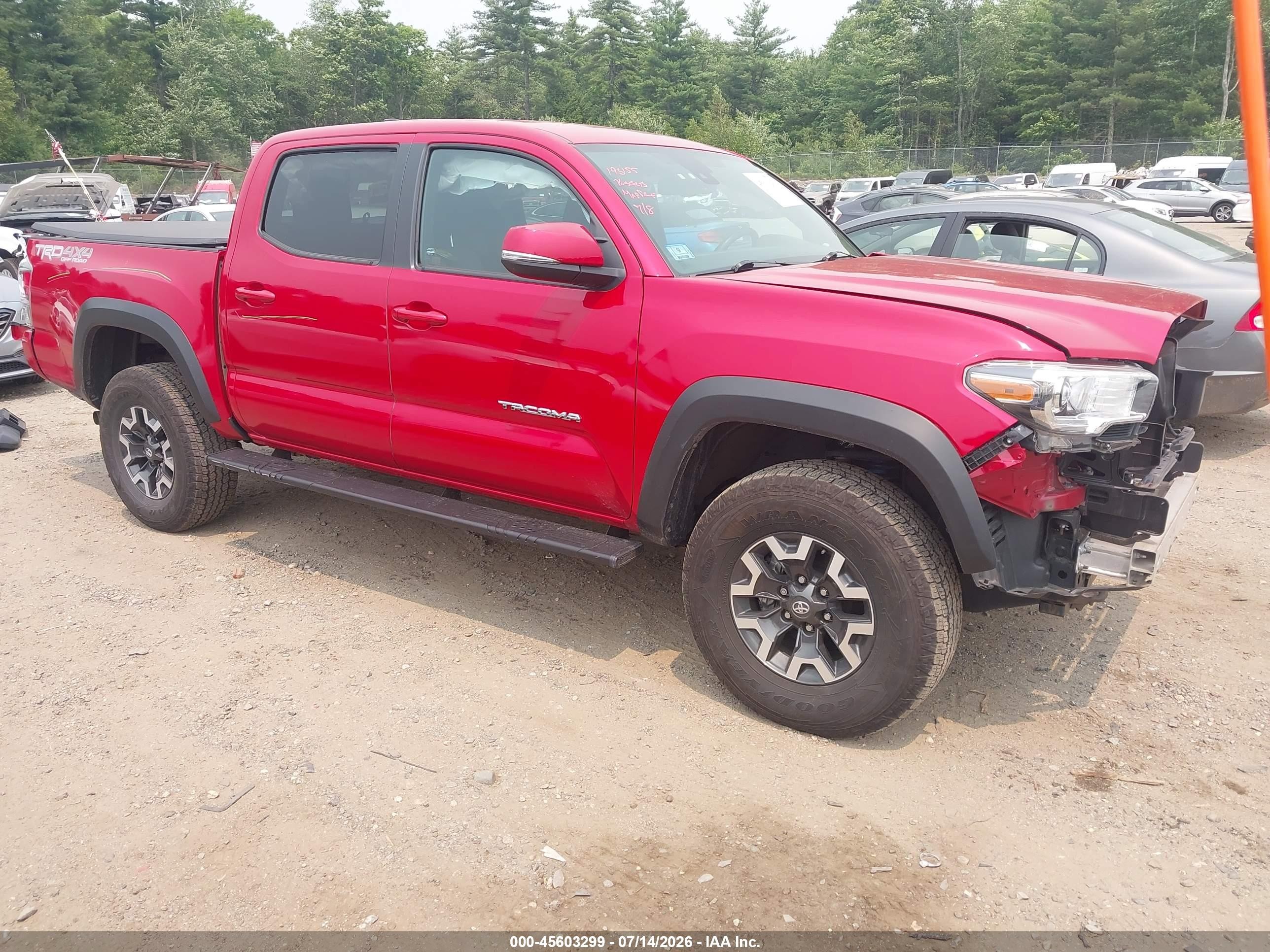 2021 Toyota Tacoma SR, VIN 3TMCZ5ANXMM446461 — Side