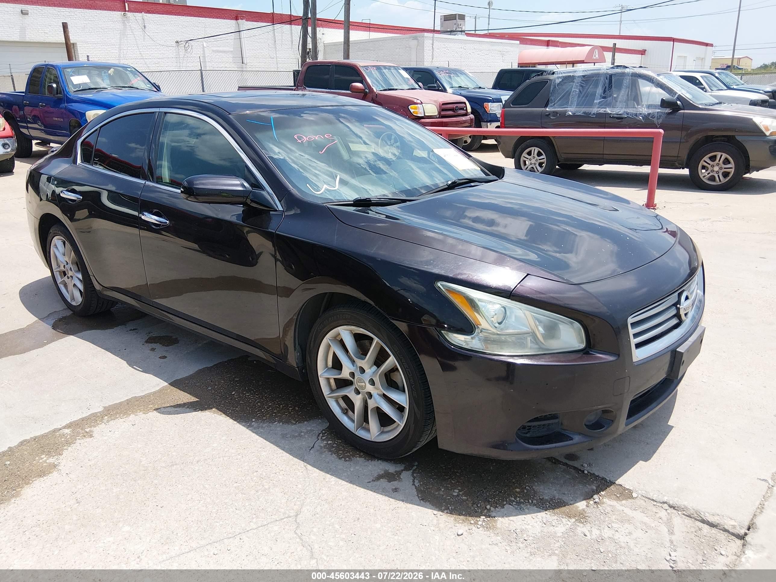 2012 Nissan Maxima SV, VIN 1N4AA5AP6CC857460 — Обычный износ